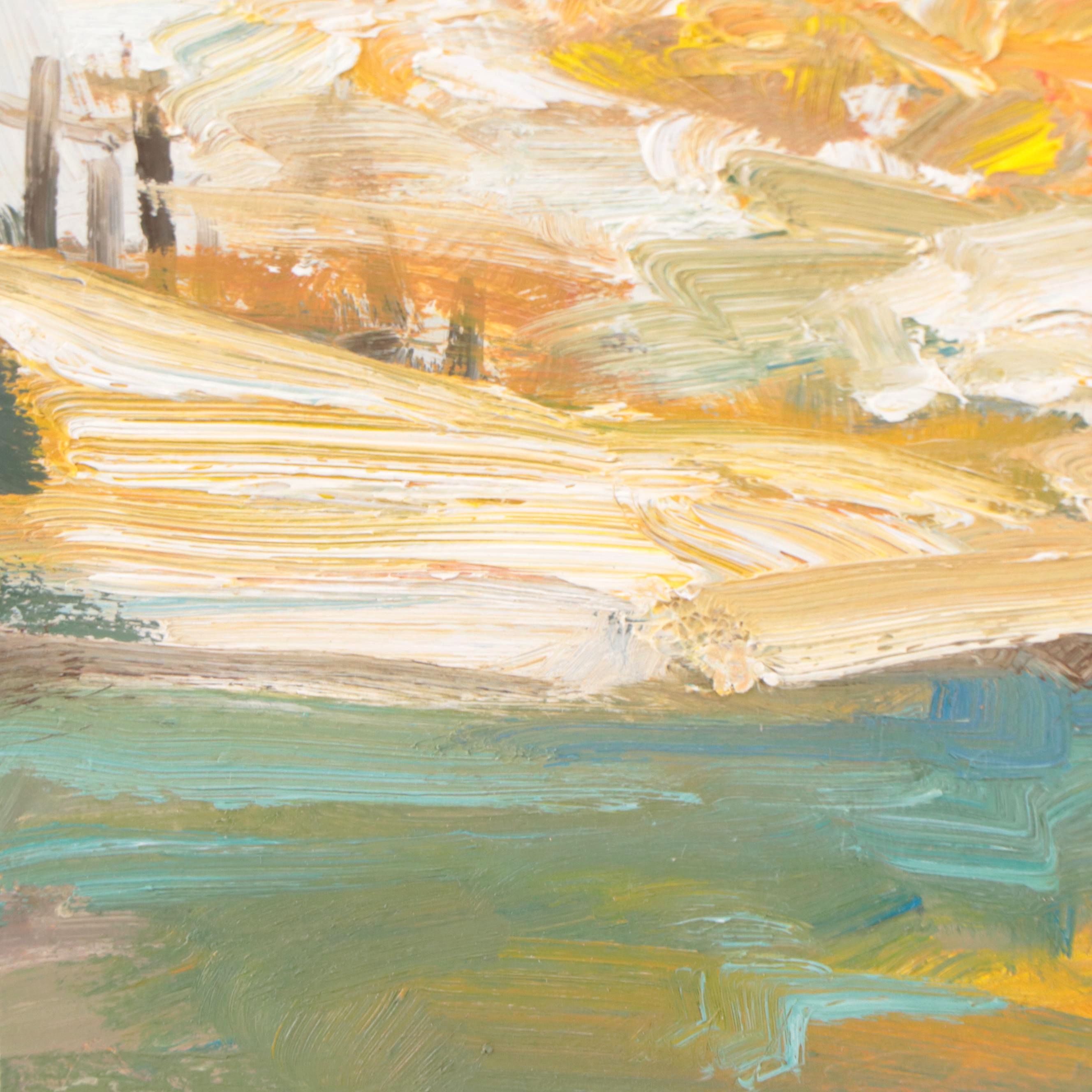 Stephen Hedgepeth Oil Painting of Barn, 21st Century