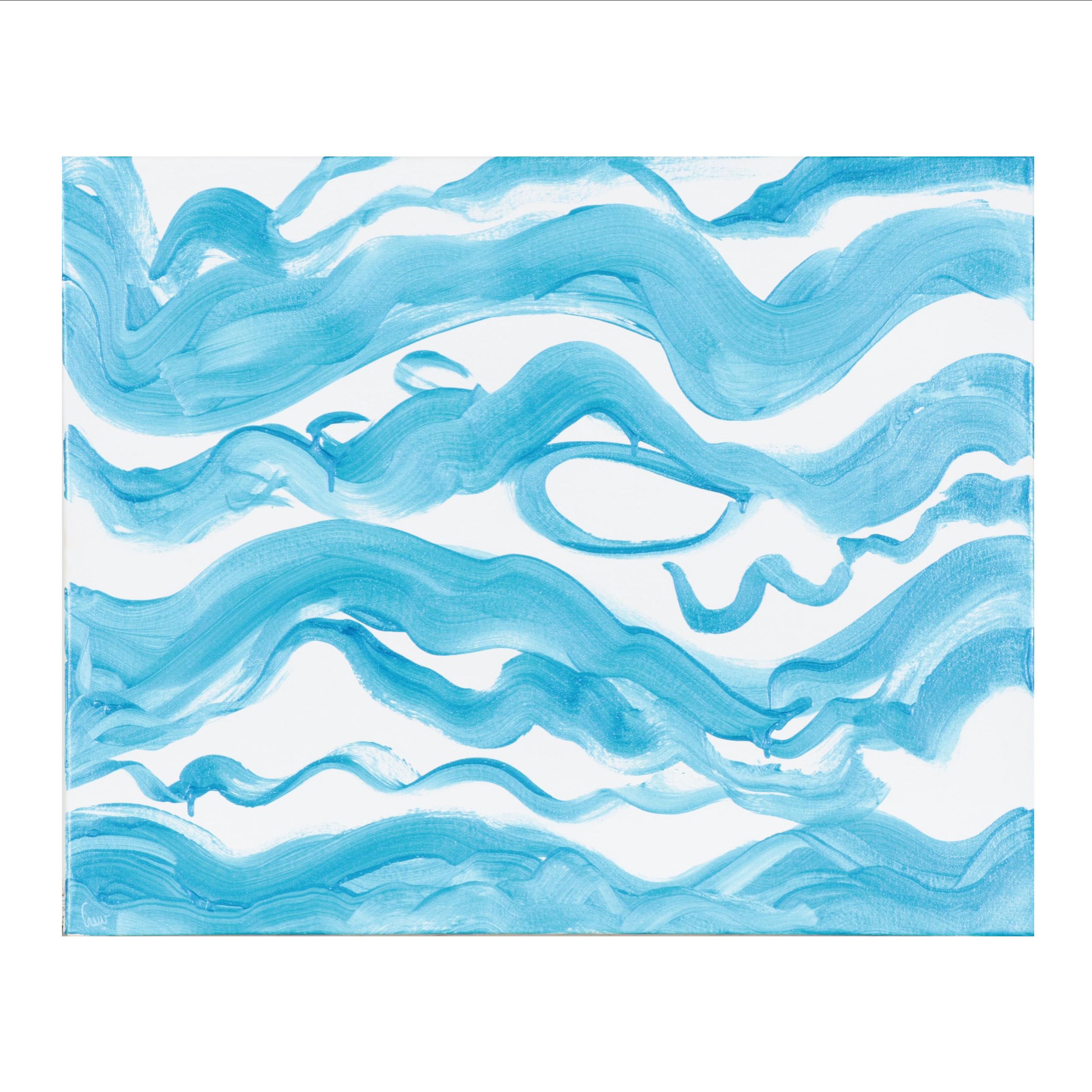 Susan Crew Acrylic Painting "Water Kingdom 1", 21st Century