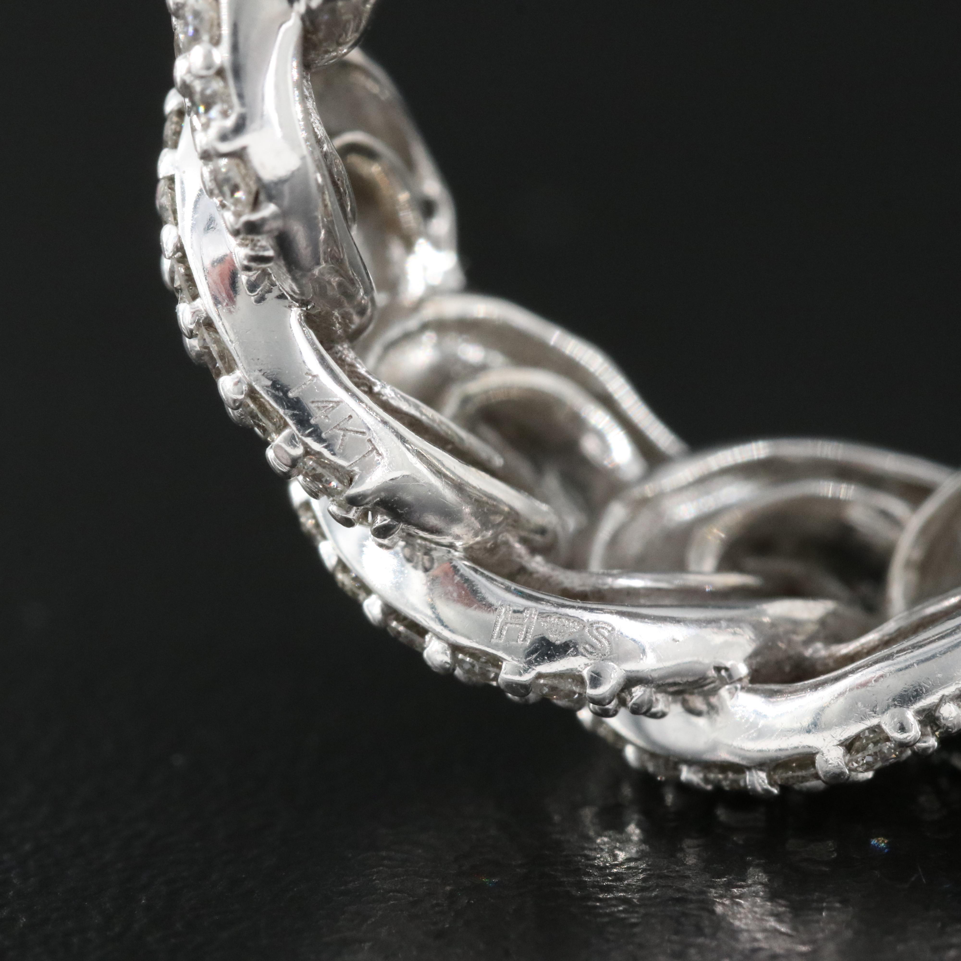 14K 3.08 CTW Diamond Interlocking Band