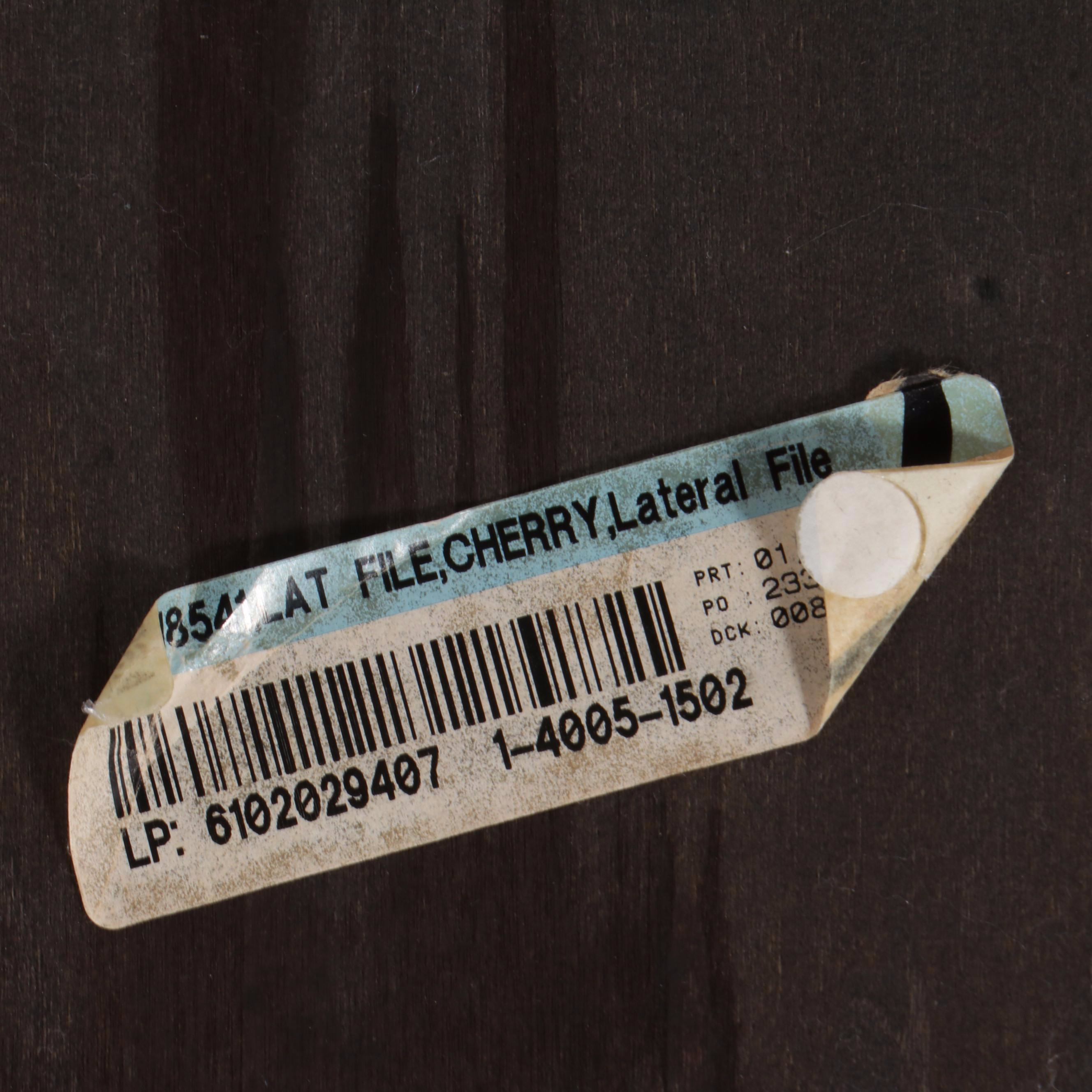 Cherry Finish Lateral File Cabinet