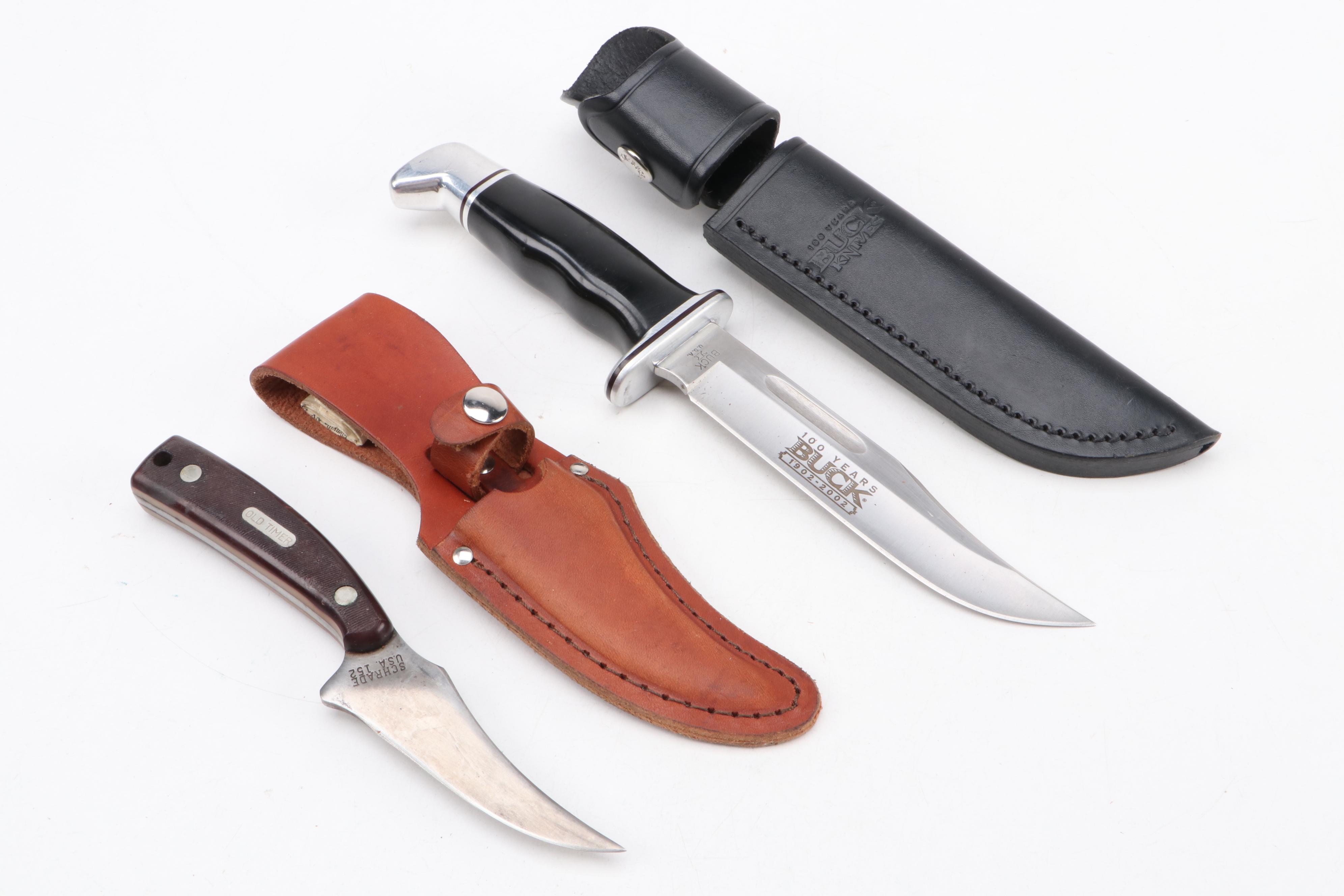 Collection of Ten Knives Including Shrade Old Timer