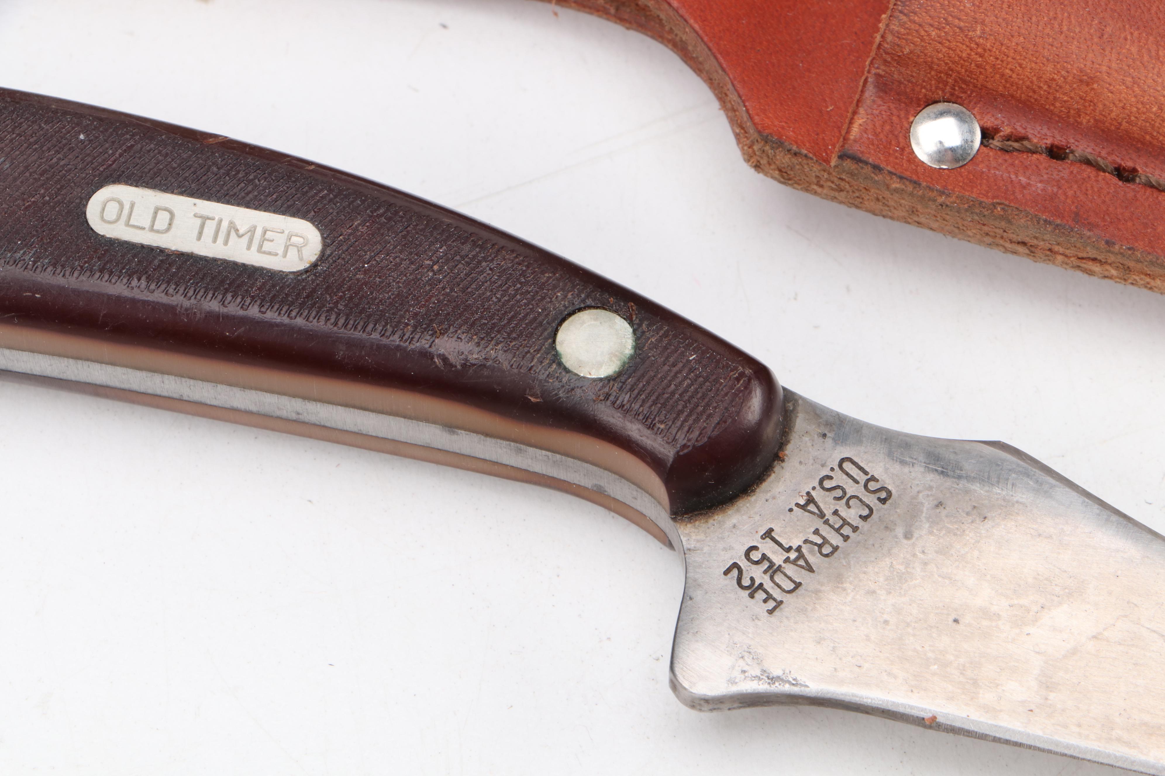 Collection of Ten Knives Including Shrade Old Timer