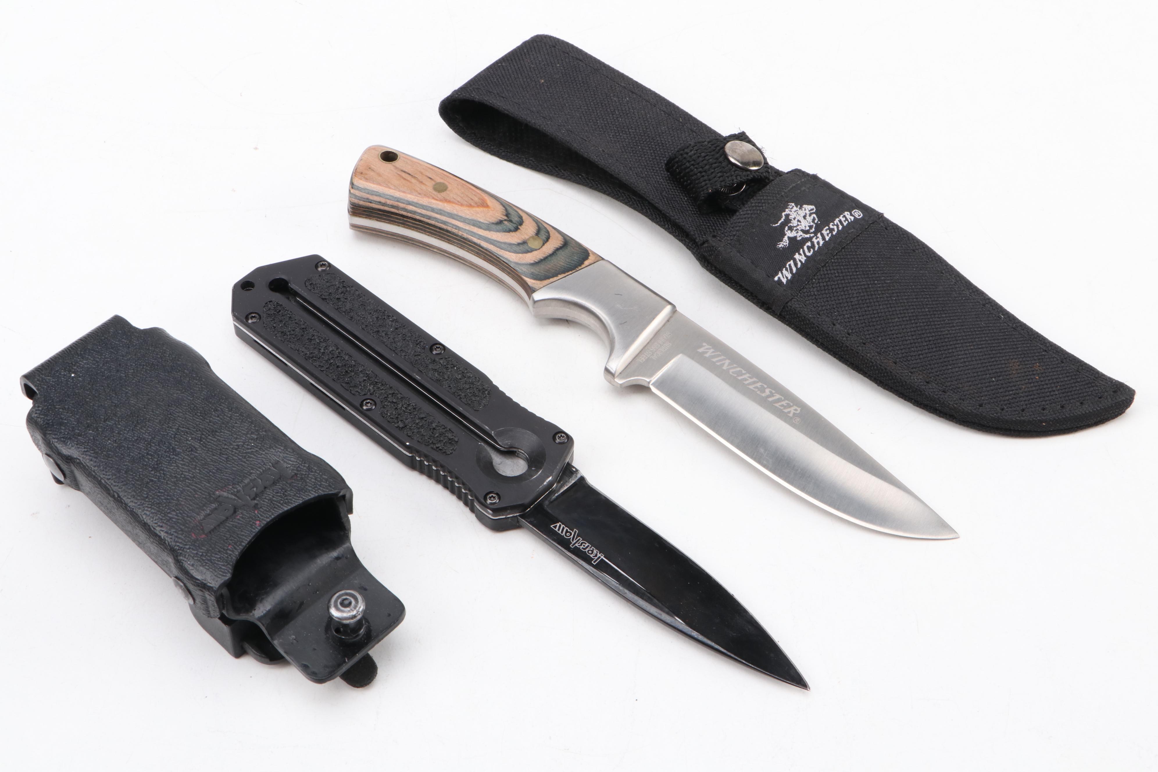 Collection of Ten Knives Including Shrade Old Timer