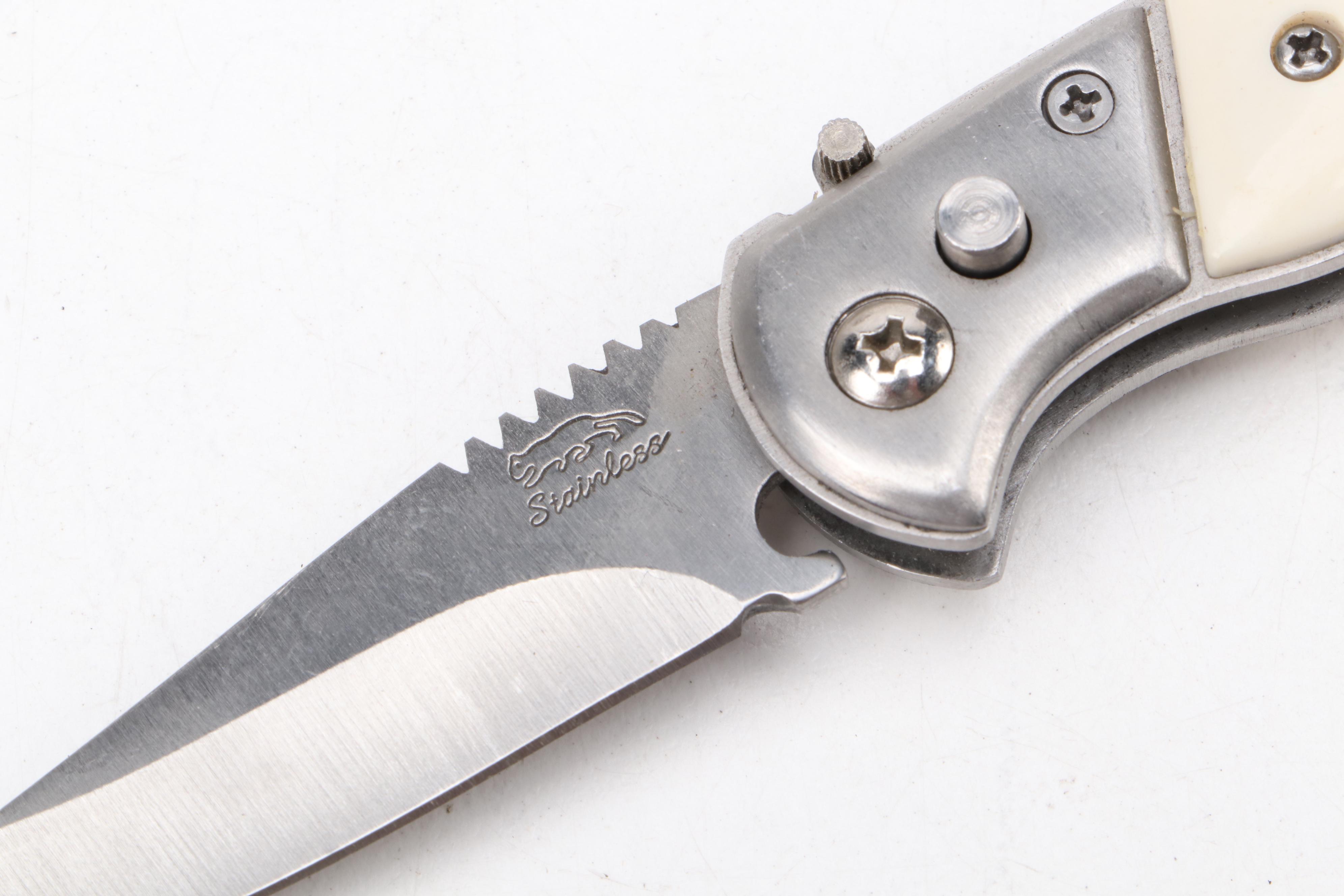 Collection of Ten Knives Including Shrade Old Timer