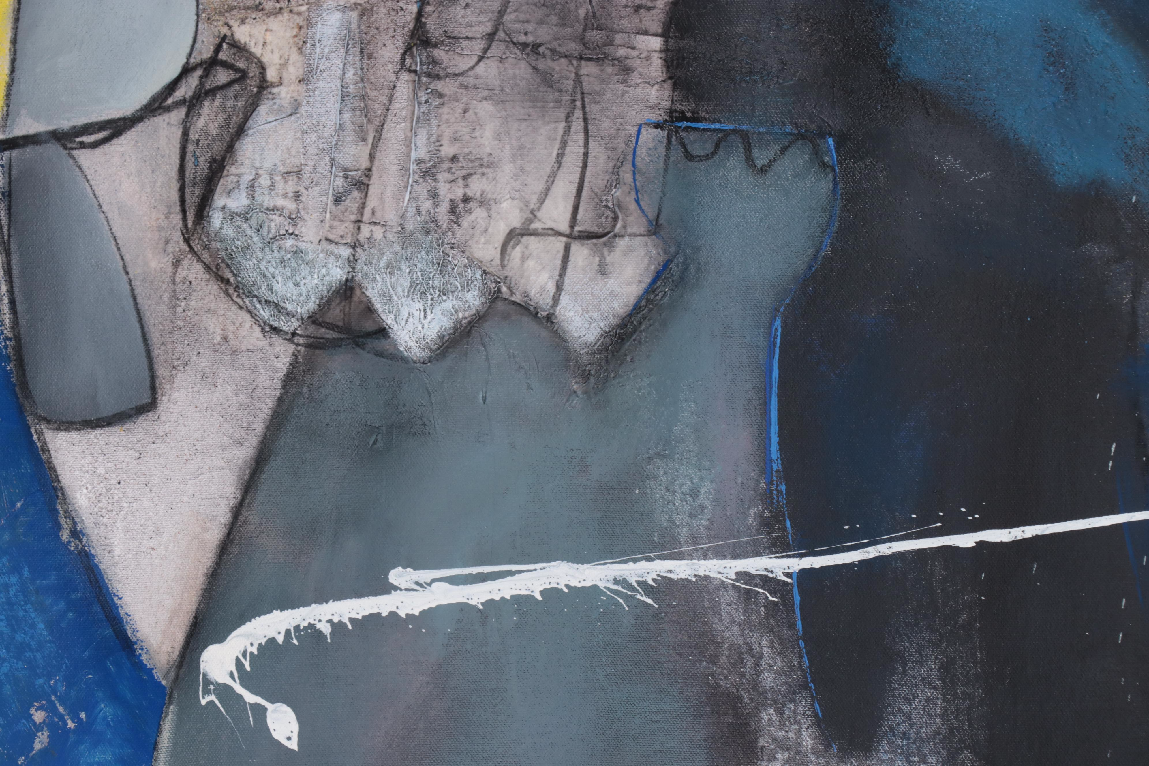 Michel Blázquez Large-Scale Acrylic and Oil Painting "Time Traveler," 2023