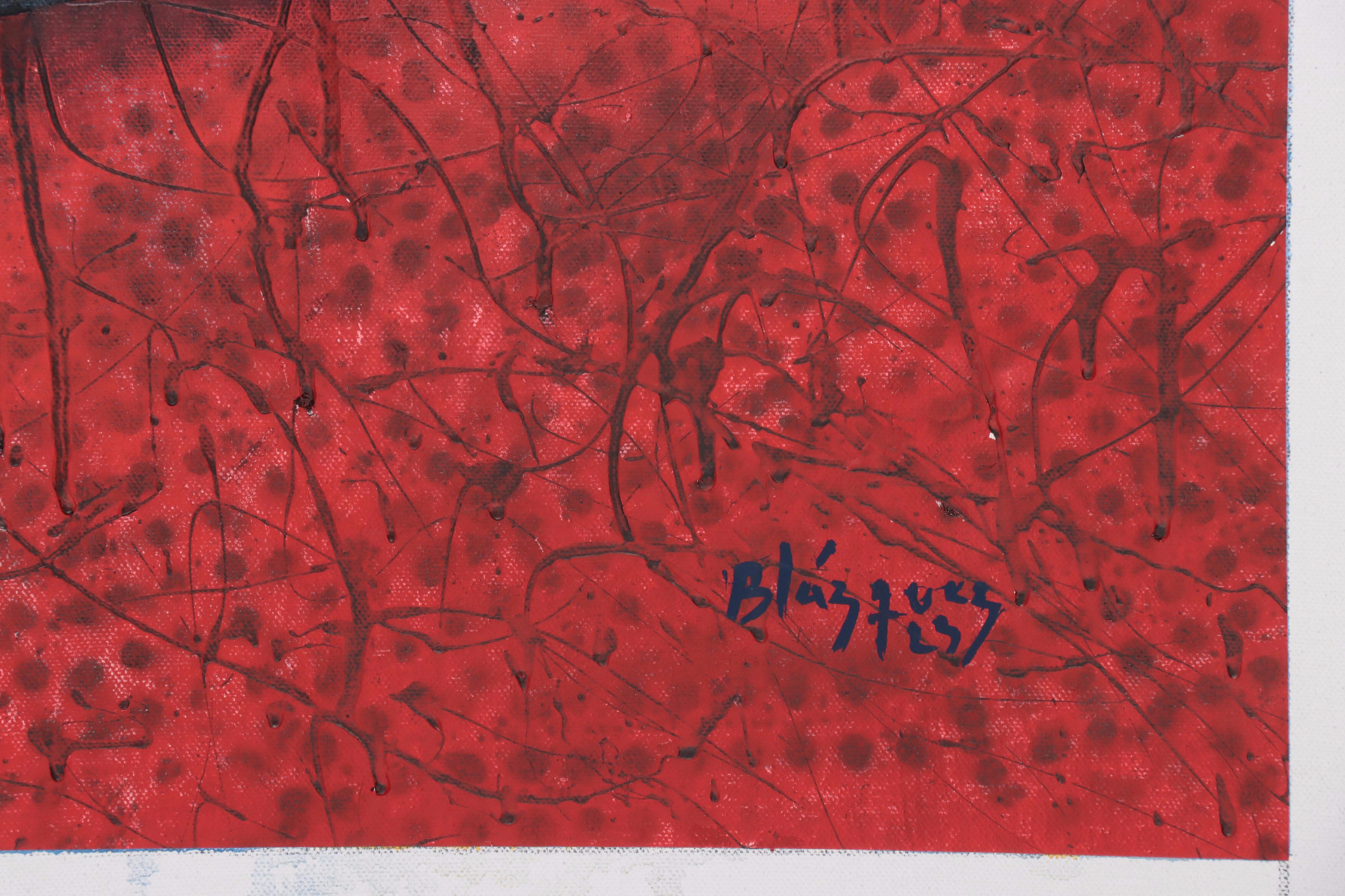 Michel Blázquez Large-Scale Acrylic and Oil Painting "Time Traveler," 2023