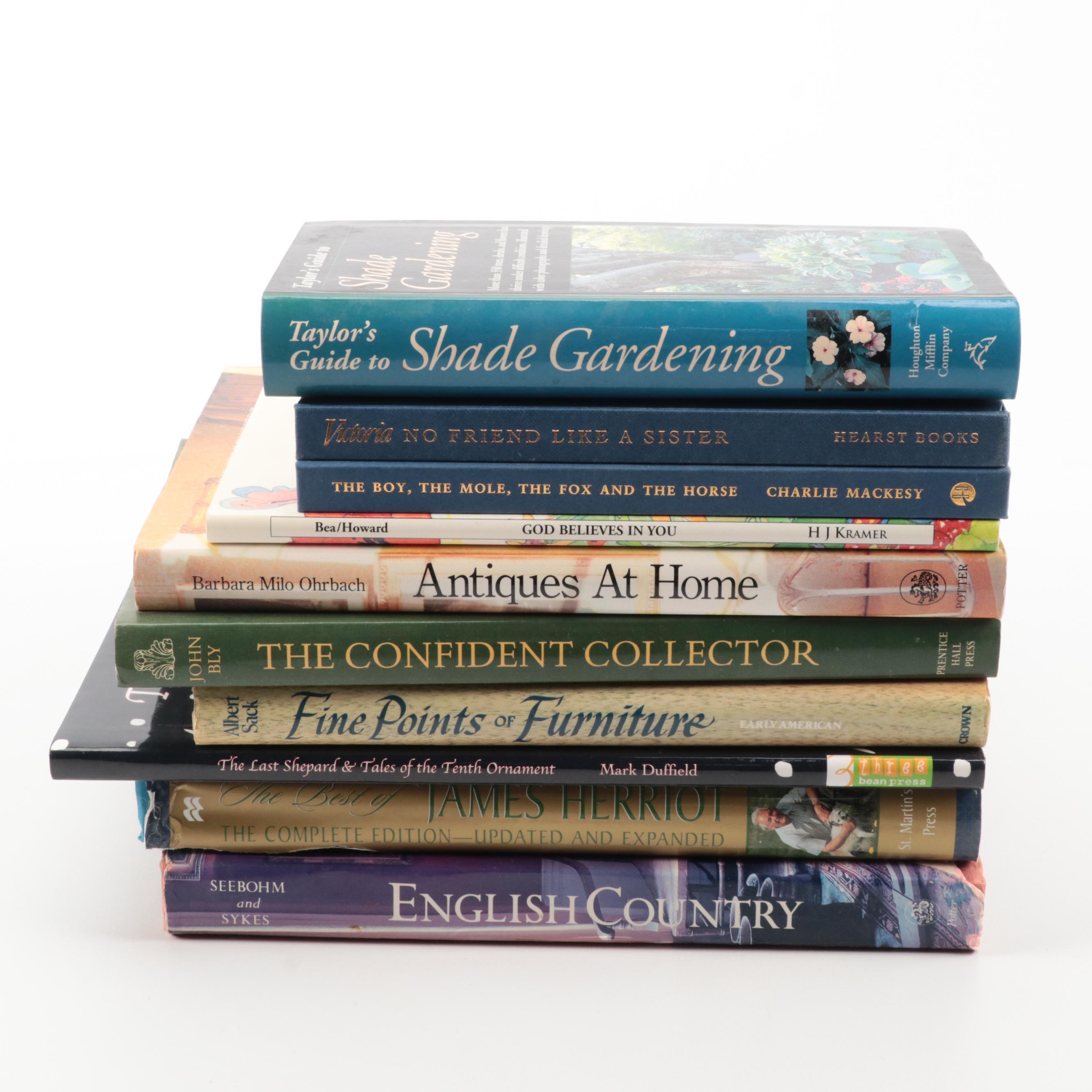 First Edition "English Country" by Caroline Seebohm and More Books