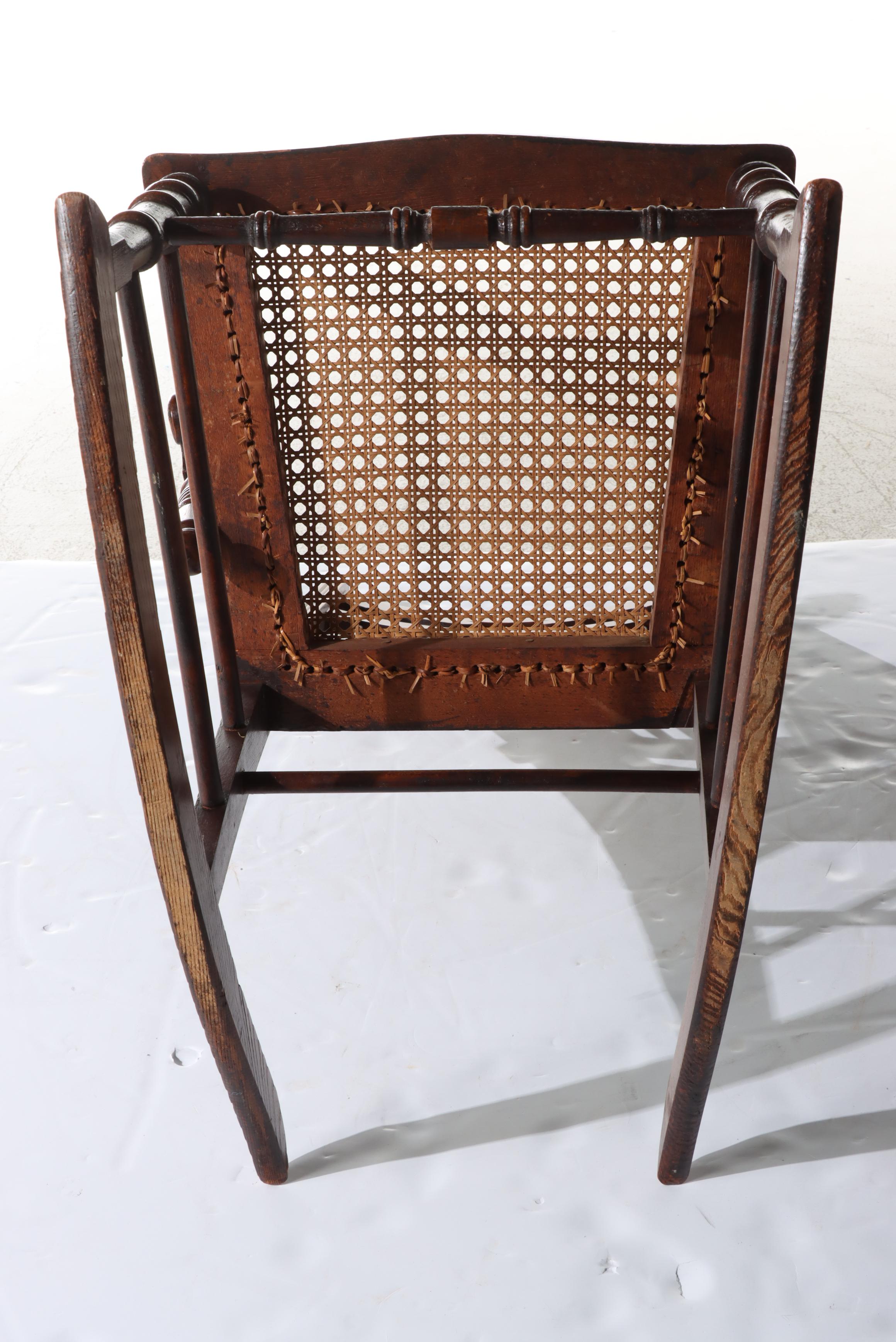 Victorian Oak Rocker Plus Folding Example, Late 19th Century and Later