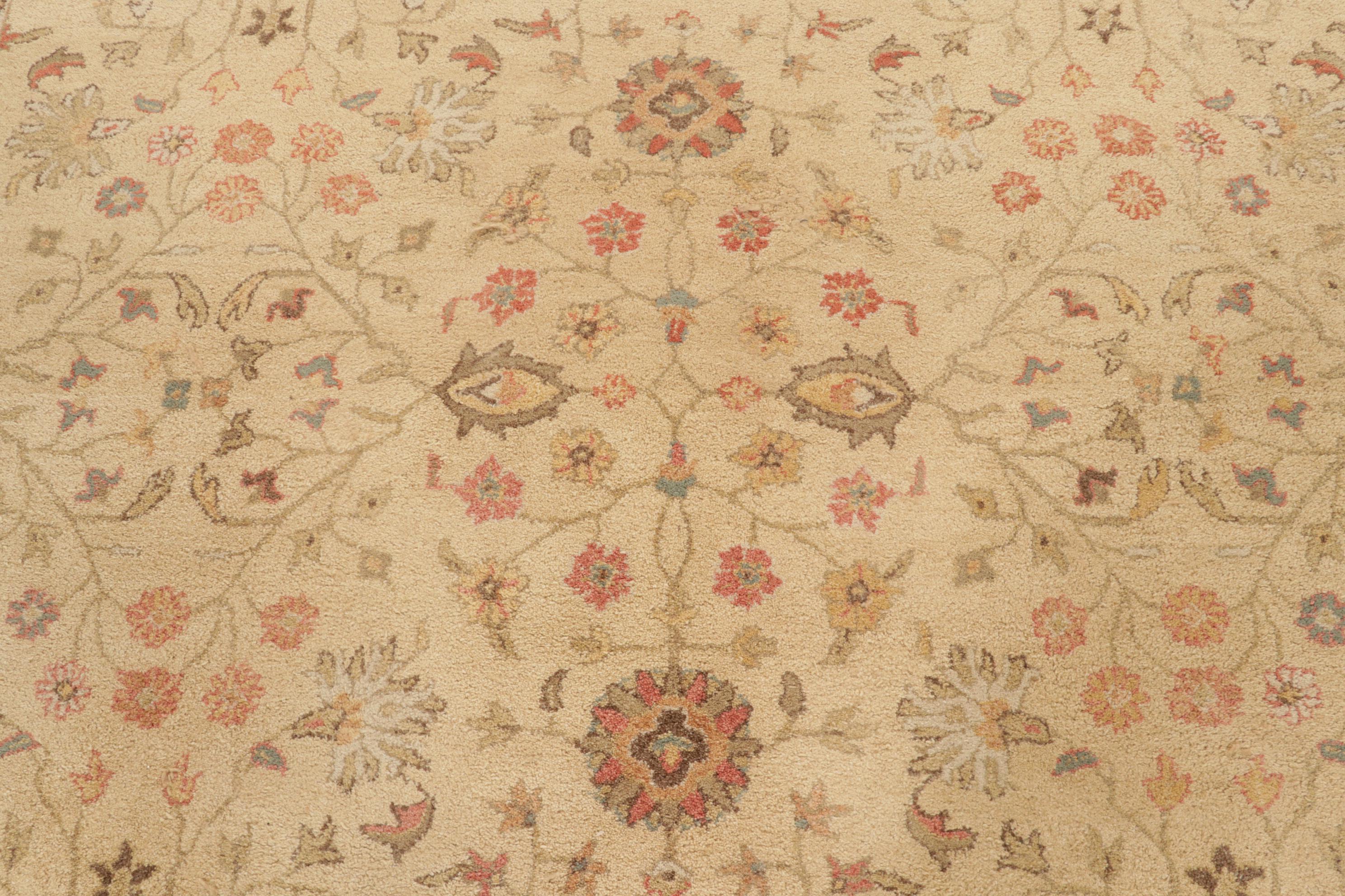 9' x 12' Pottery Barn "Webster" Golden Wheat Indian Wool Area Rug