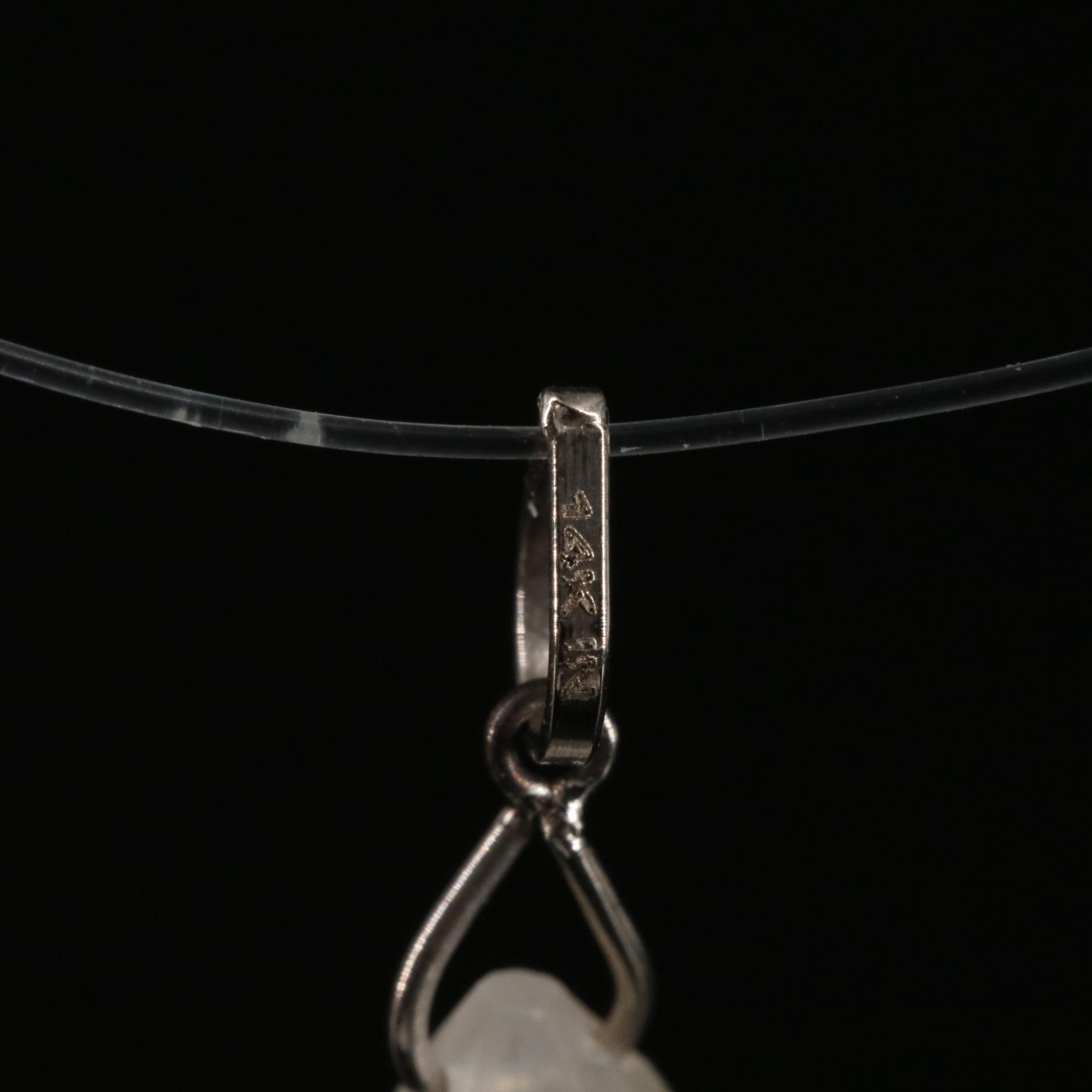 14K Moonstone Pendant