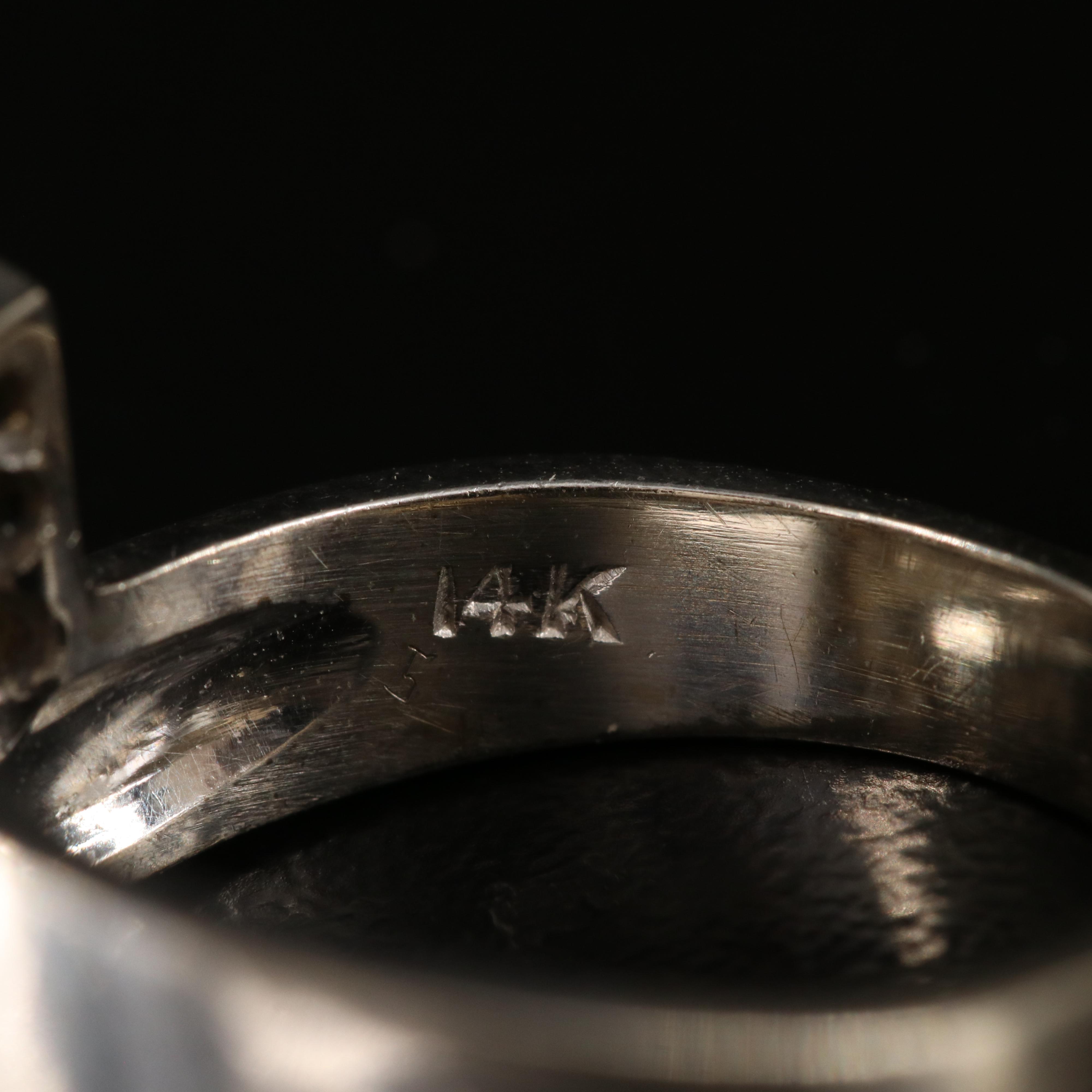 14K 0.52 CTW Diamond Bypass Ring