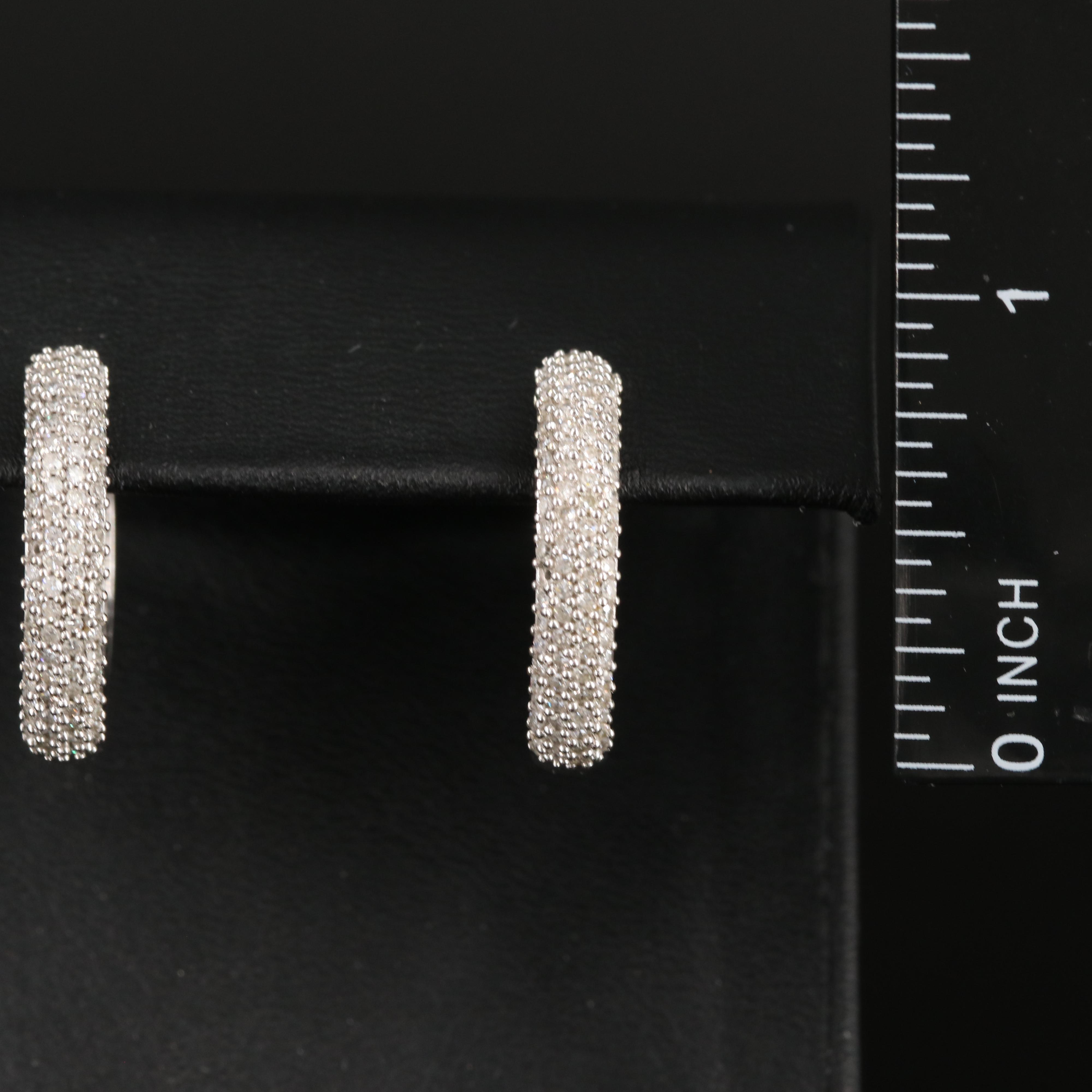 14K 1.50 CTW Diamond Inside-Out Hoop Earrings