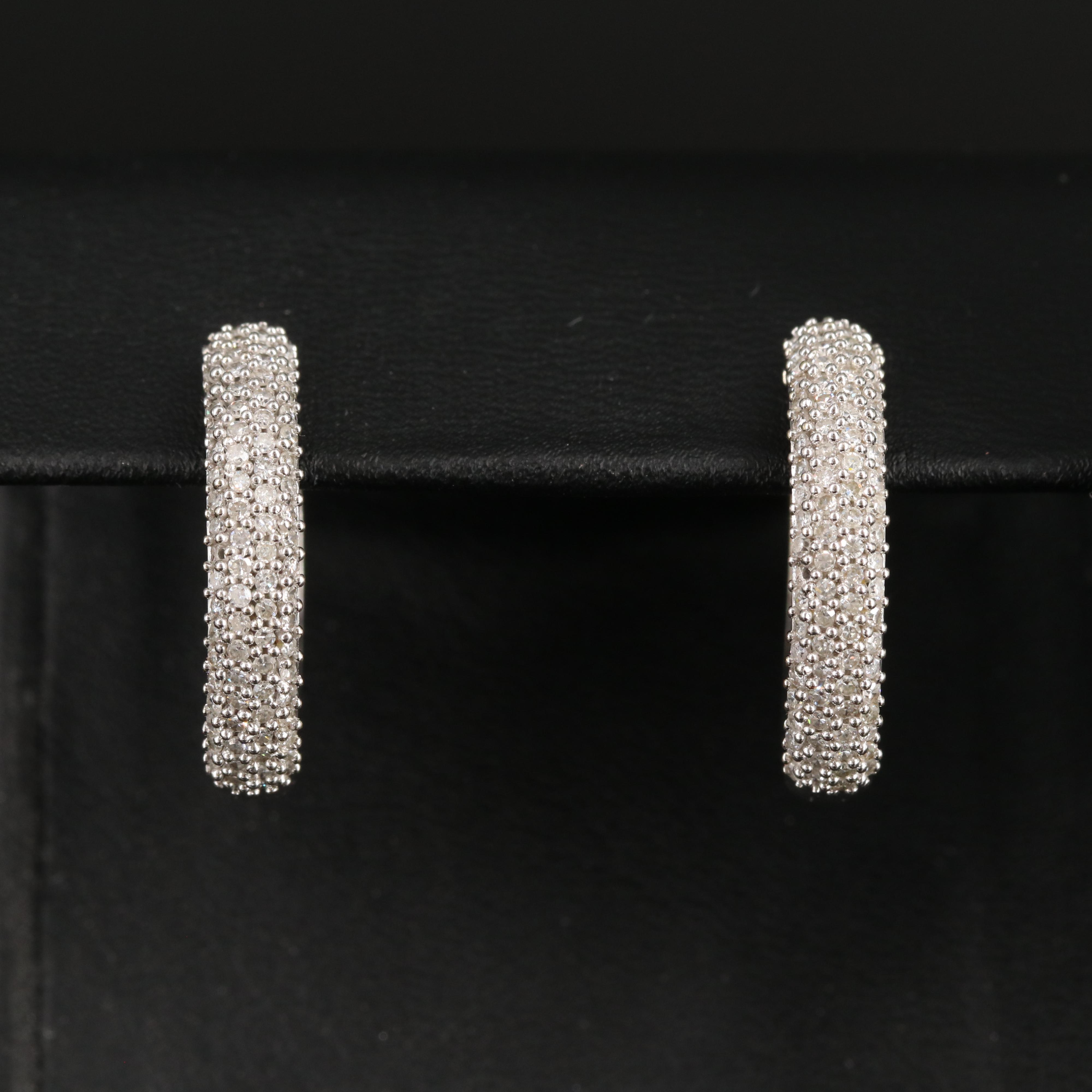 14K 1.50 CTW Diamond Inside-Out Hoop Earrings