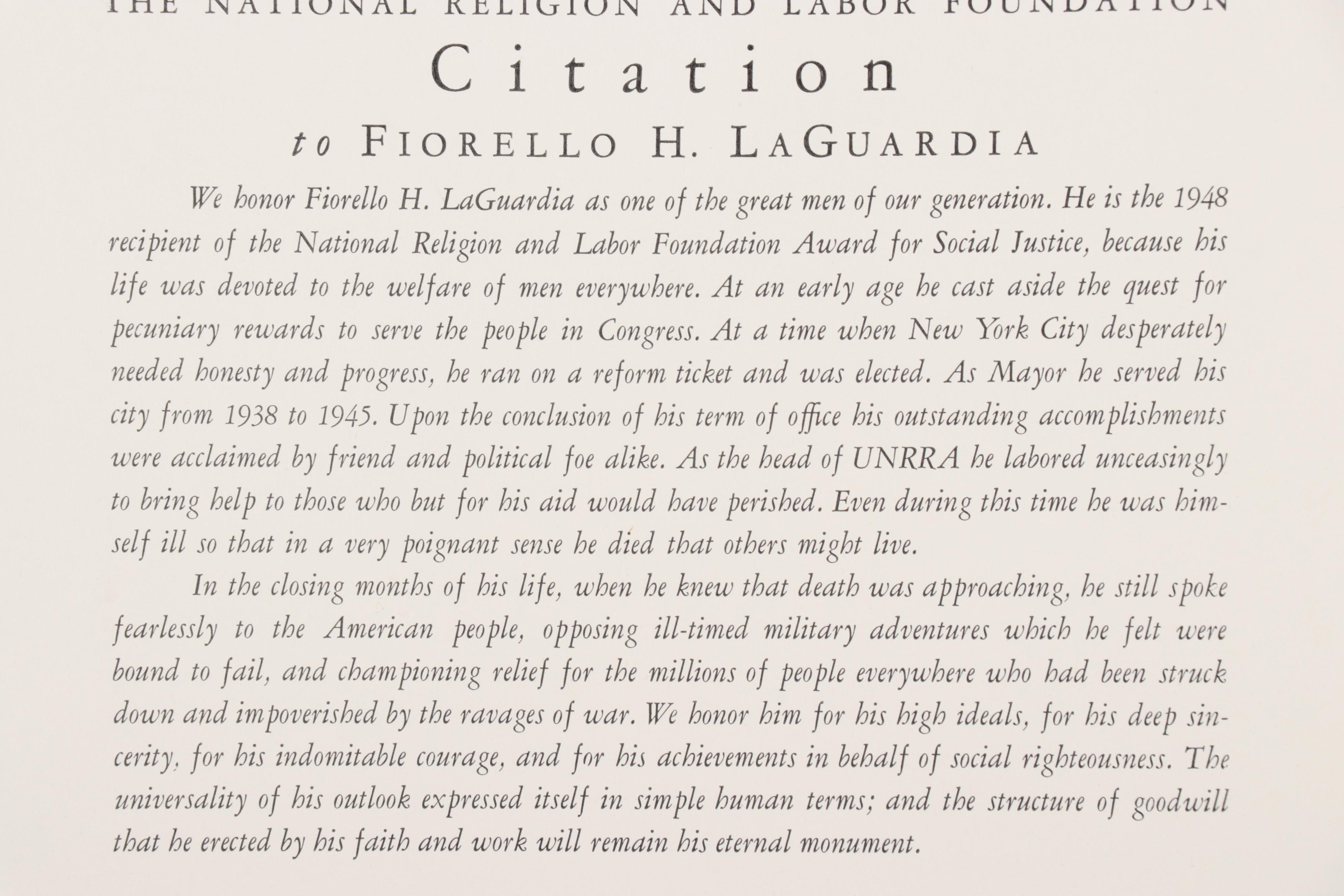 Lynd Ward Woodcut "Religion and Labor," Circa 1948