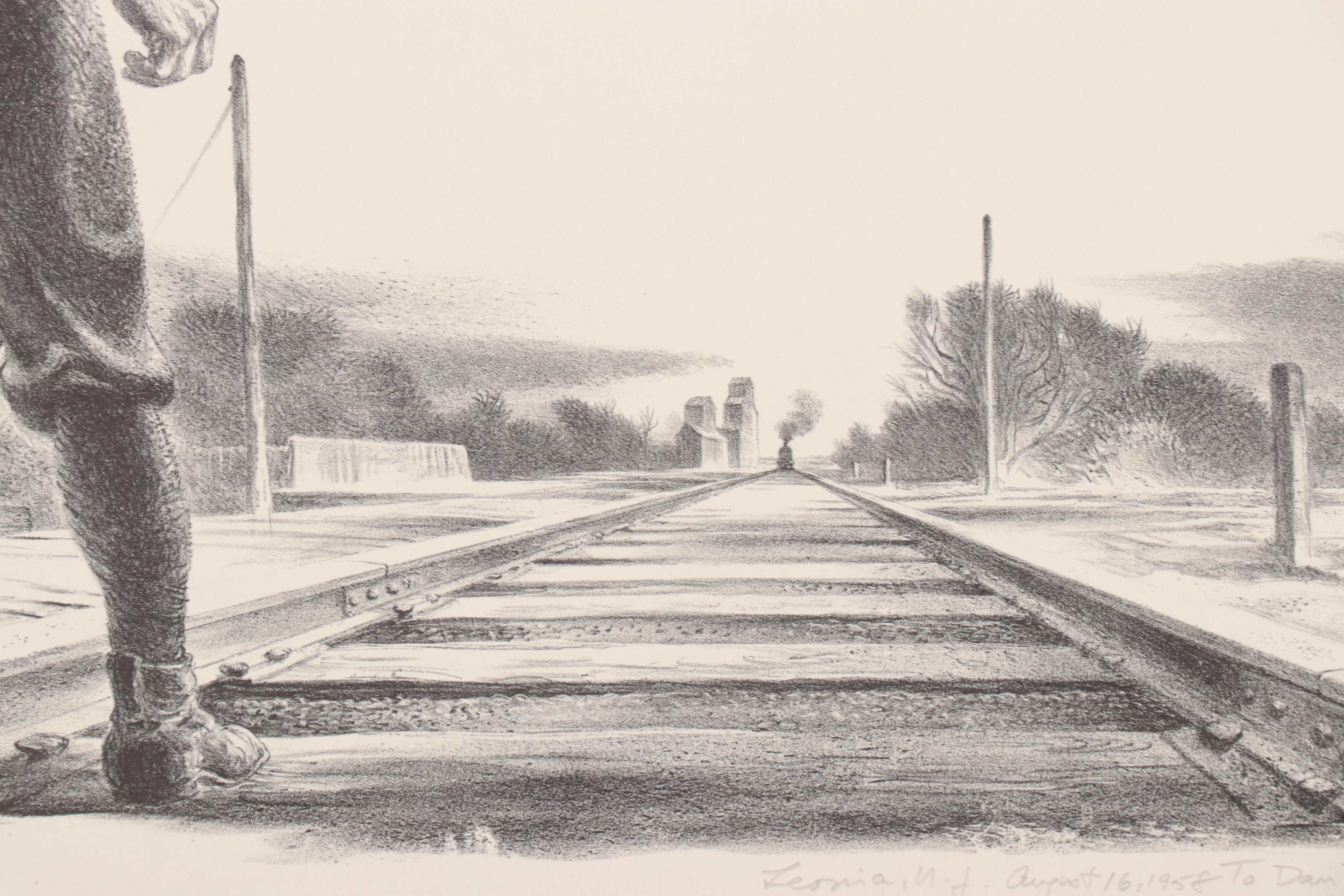 Lynd Ward Lithograph "Leonia, N. J.," 1958