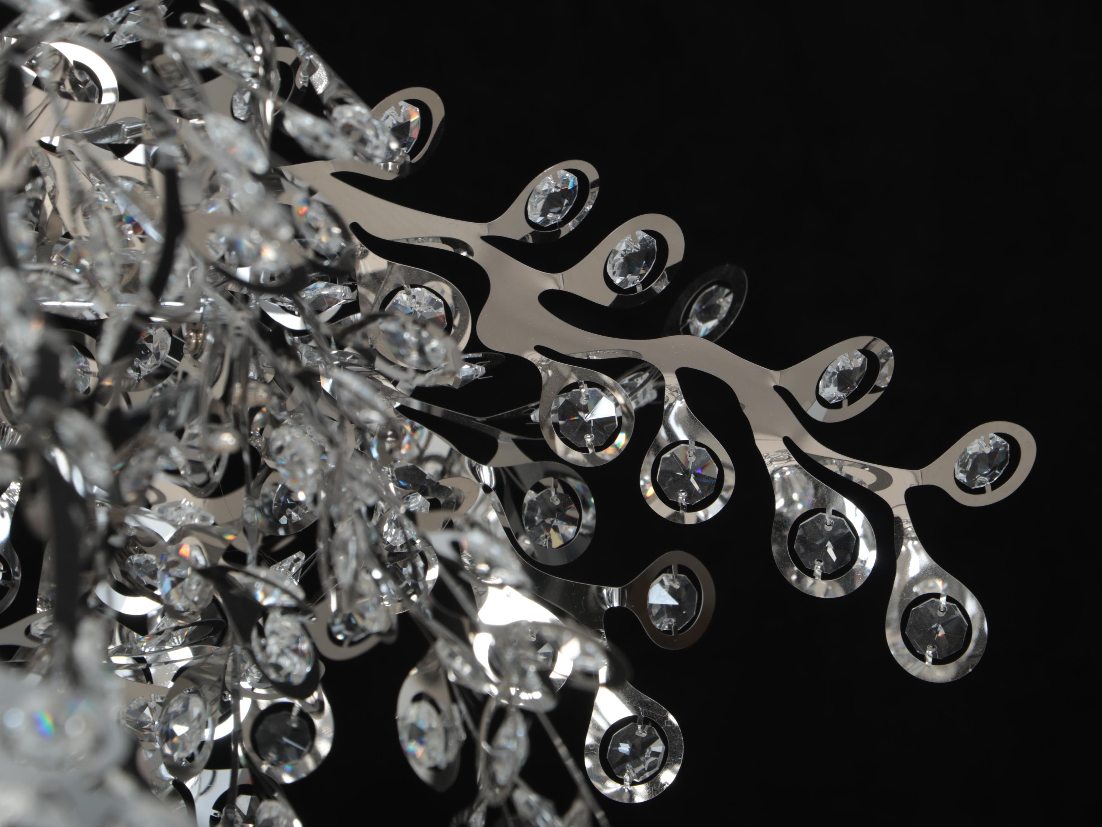 Maxim Lighting Comet Thirteen-Light Chrome and Crystal Pendant