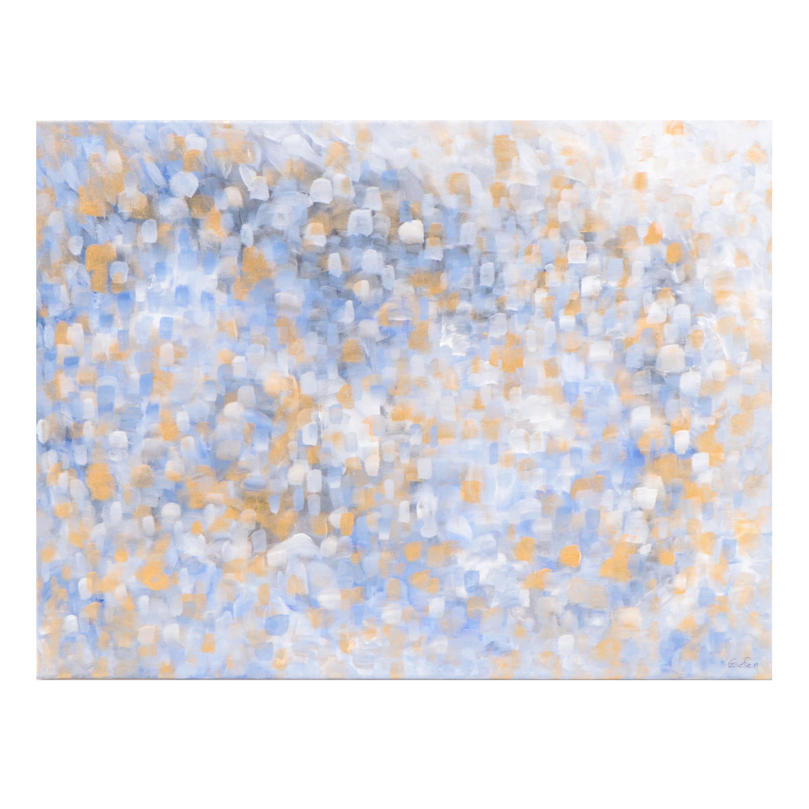 Saul Gefen Abstract Acrylic Painting "Dawn," 2023