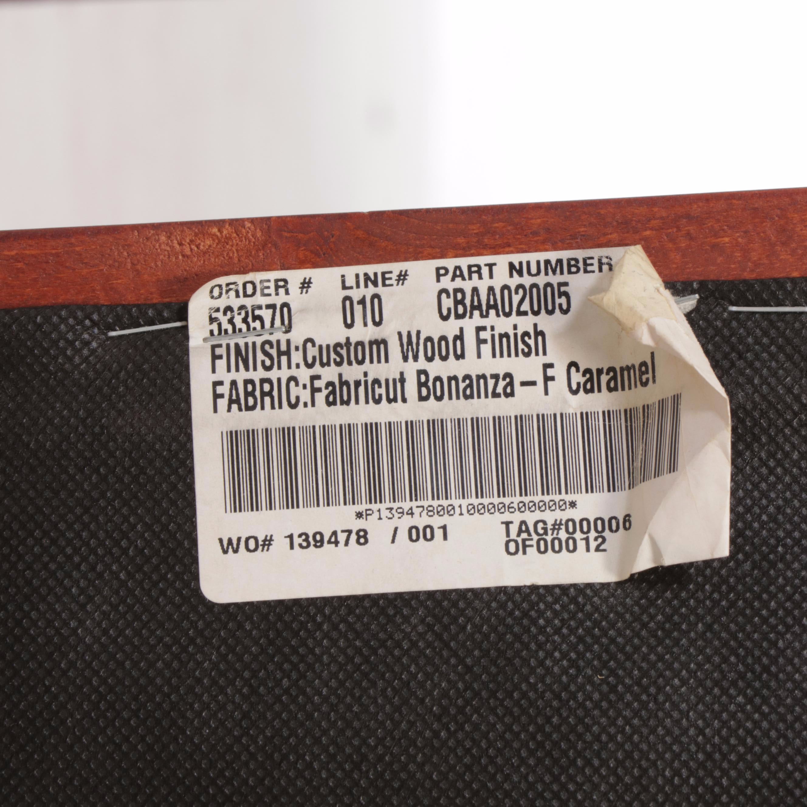 Seven Shelby Williams Wooden and Vinyl-Upholstered Counter Stools