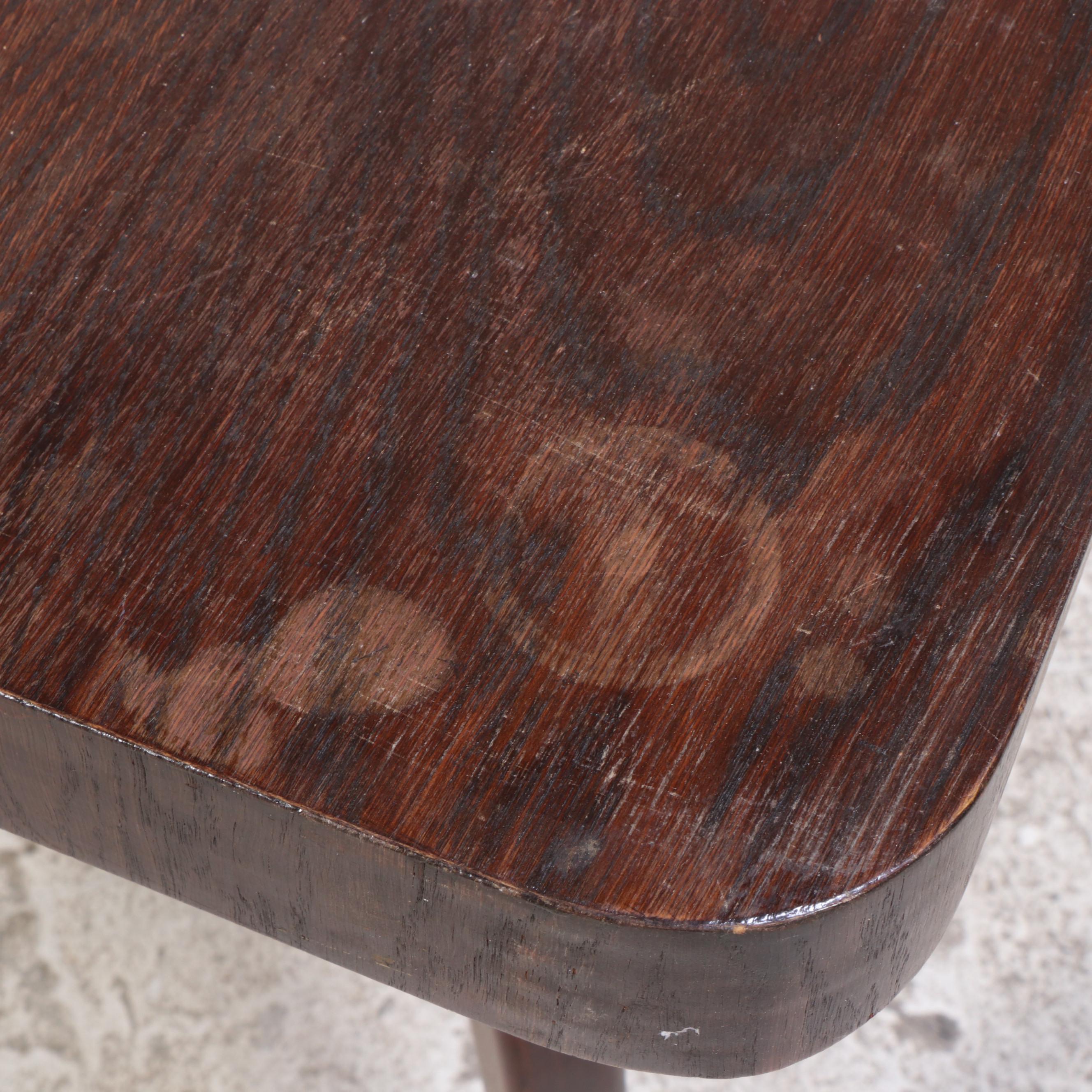 Czech Modern Oak Side Table, Mid to Late 20th Century