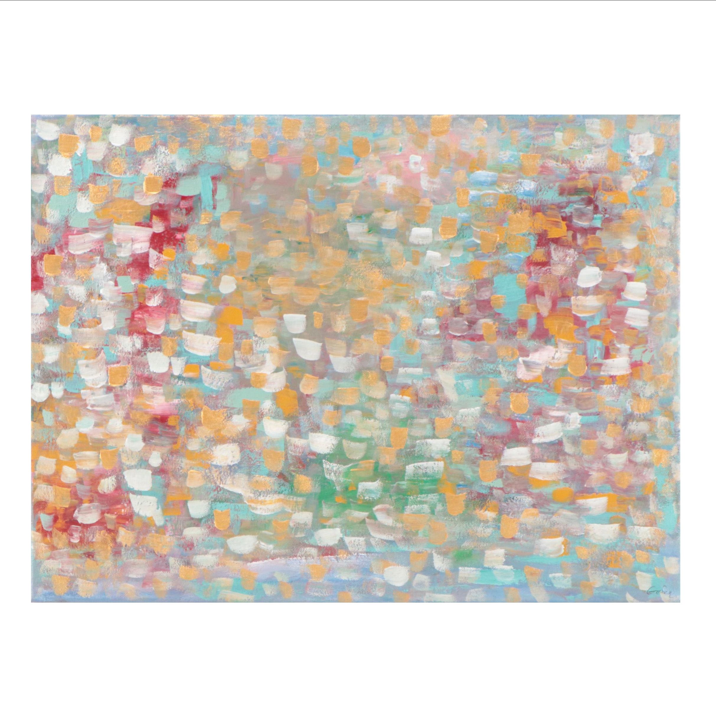 Saul Gefen Abstract Acrylic Painting "1000 Colors," 2023