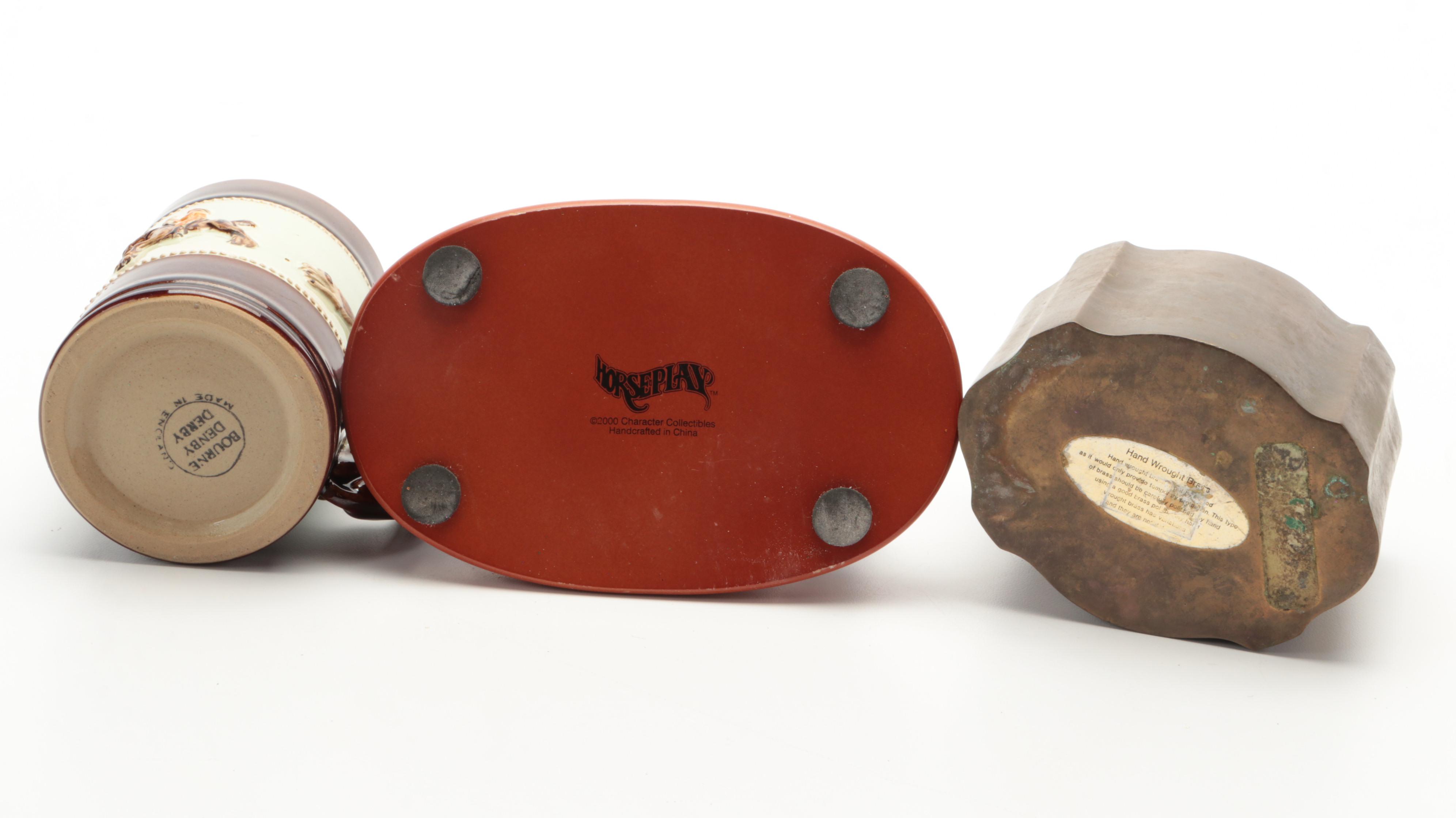 Kronheim & Oldenbusch Co Silver Plate Box with Equestriana Collection