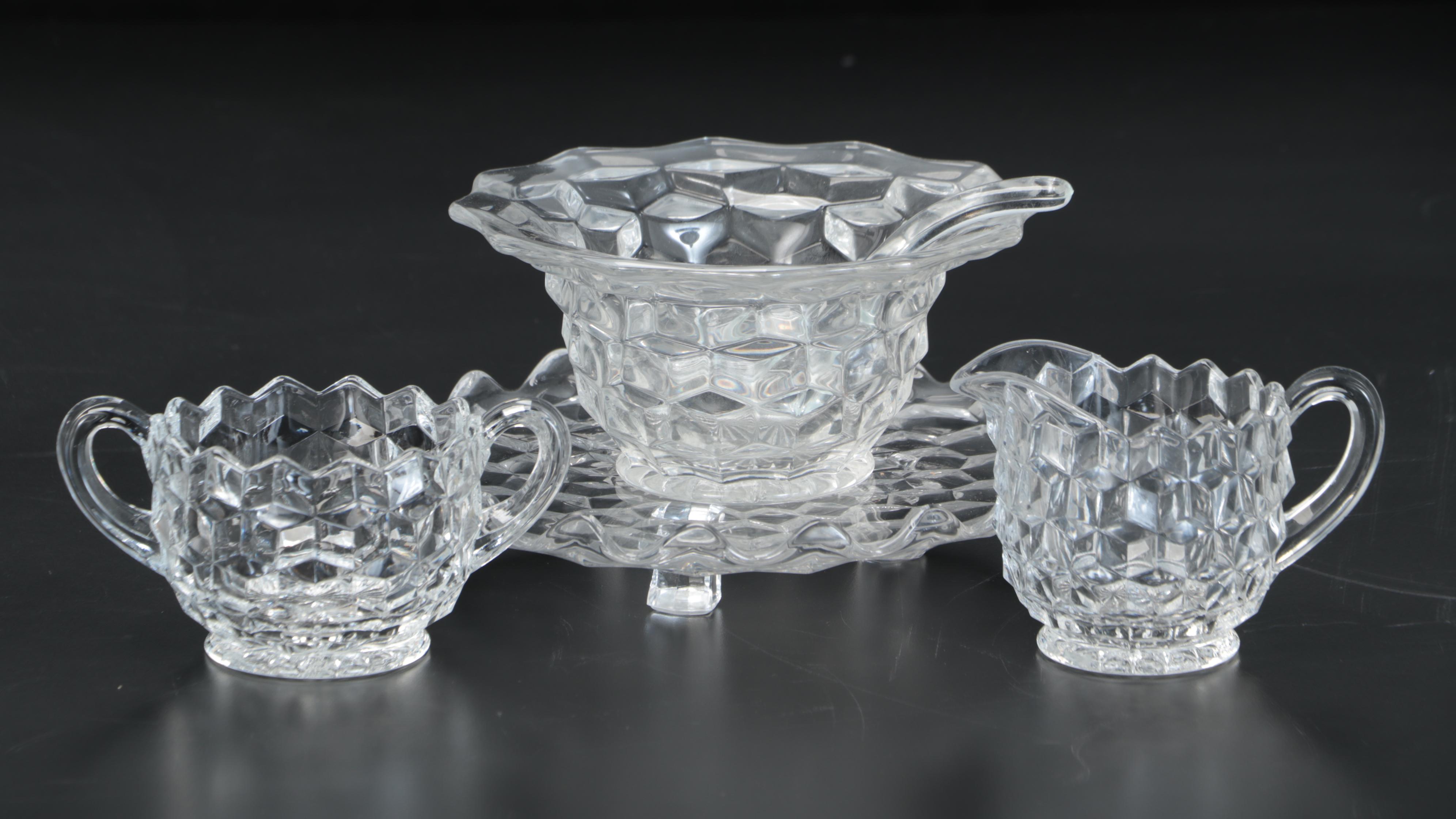 Fostoria "American Clear" Dinnerware, Stemware and Table Accessories