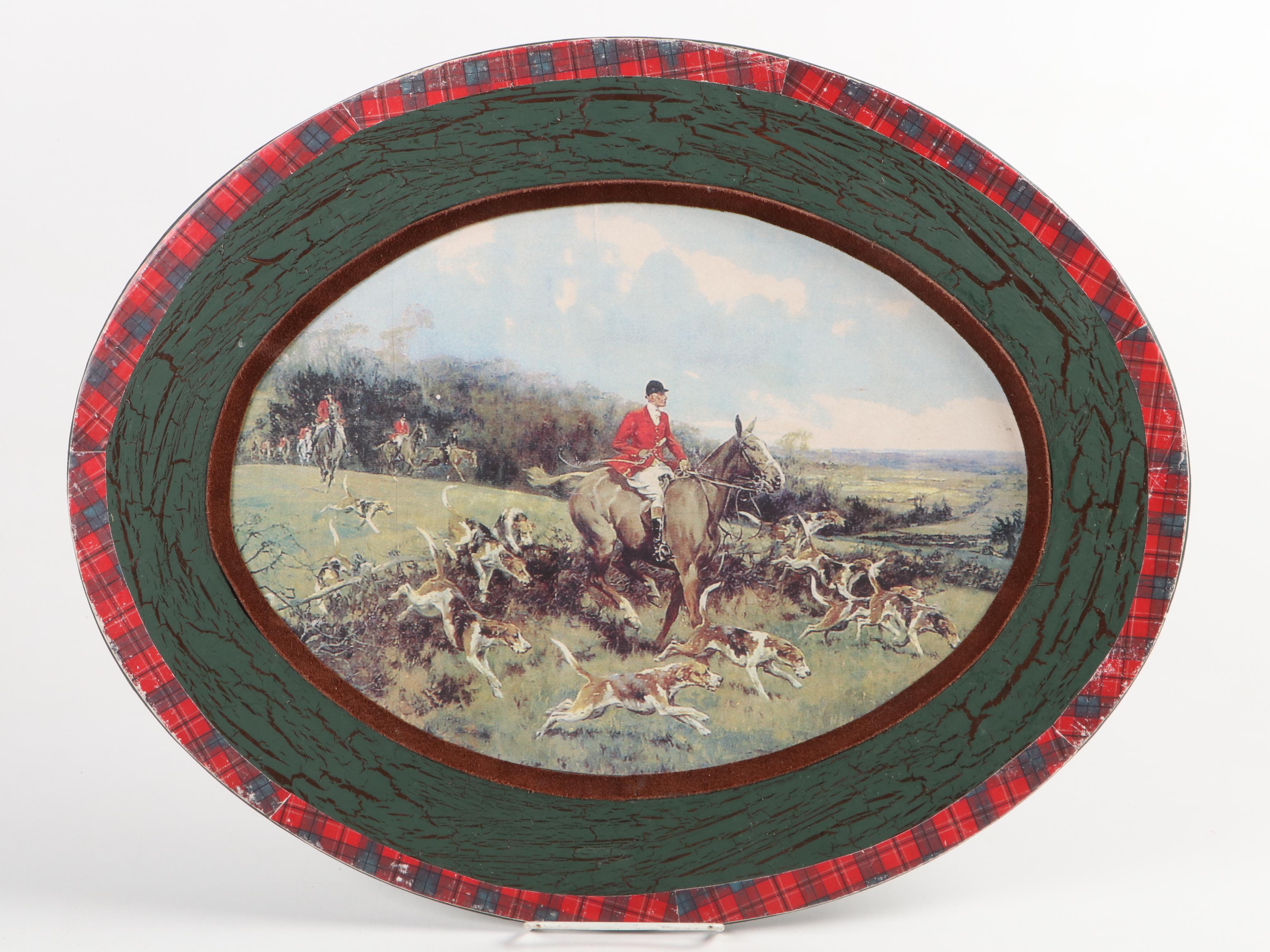 Pimpernel "English Fox Hunting" Placemats with Other Horse Theme Collectibles