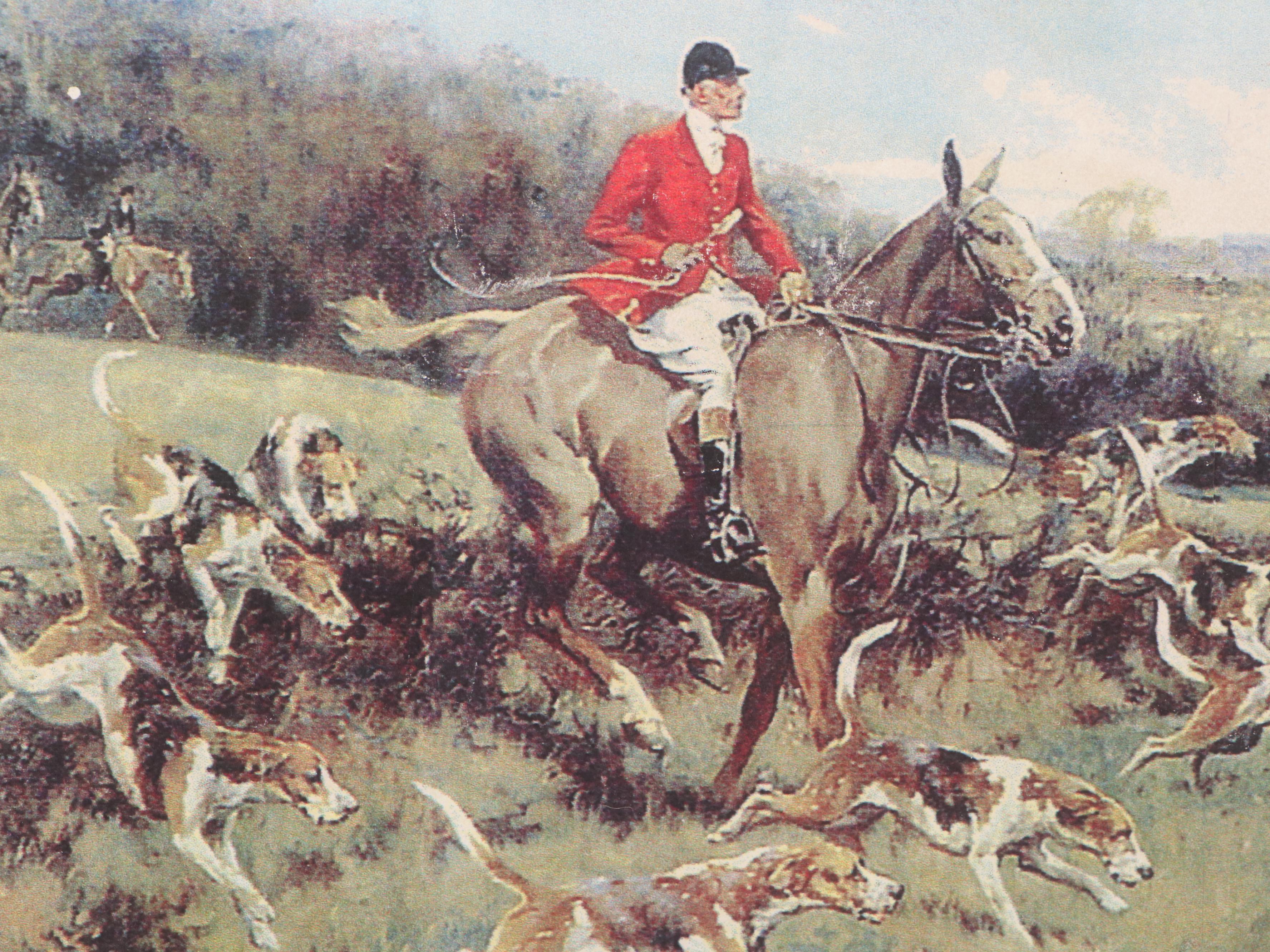 Pimpernel "English Fox Hunting" Placemats with Other Horse Theme Collectibles