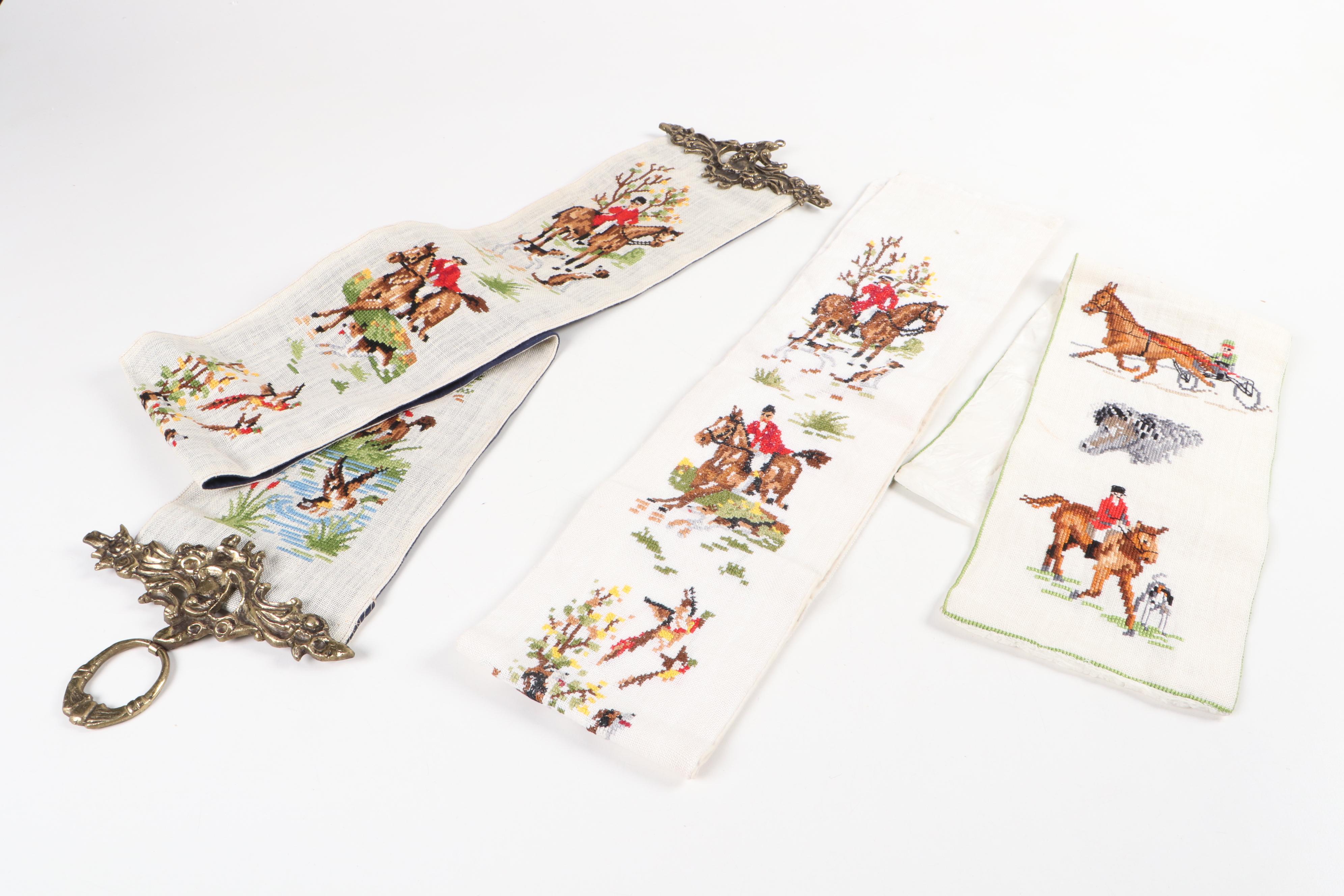 Pimpernel "English Fox Hunting" Placemats with Other Horse Theme Collectibles