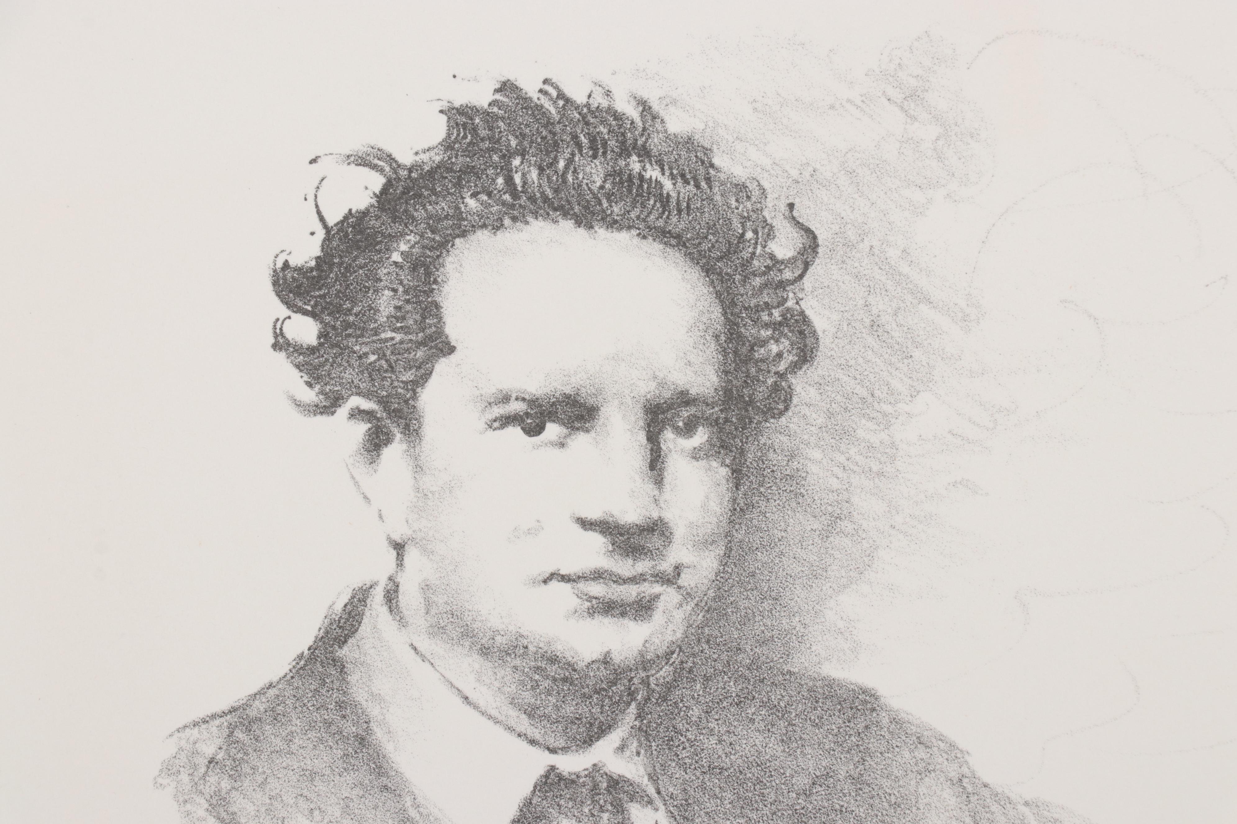 Frank Herbert Lithograph "Thomas Wolfe," 1981