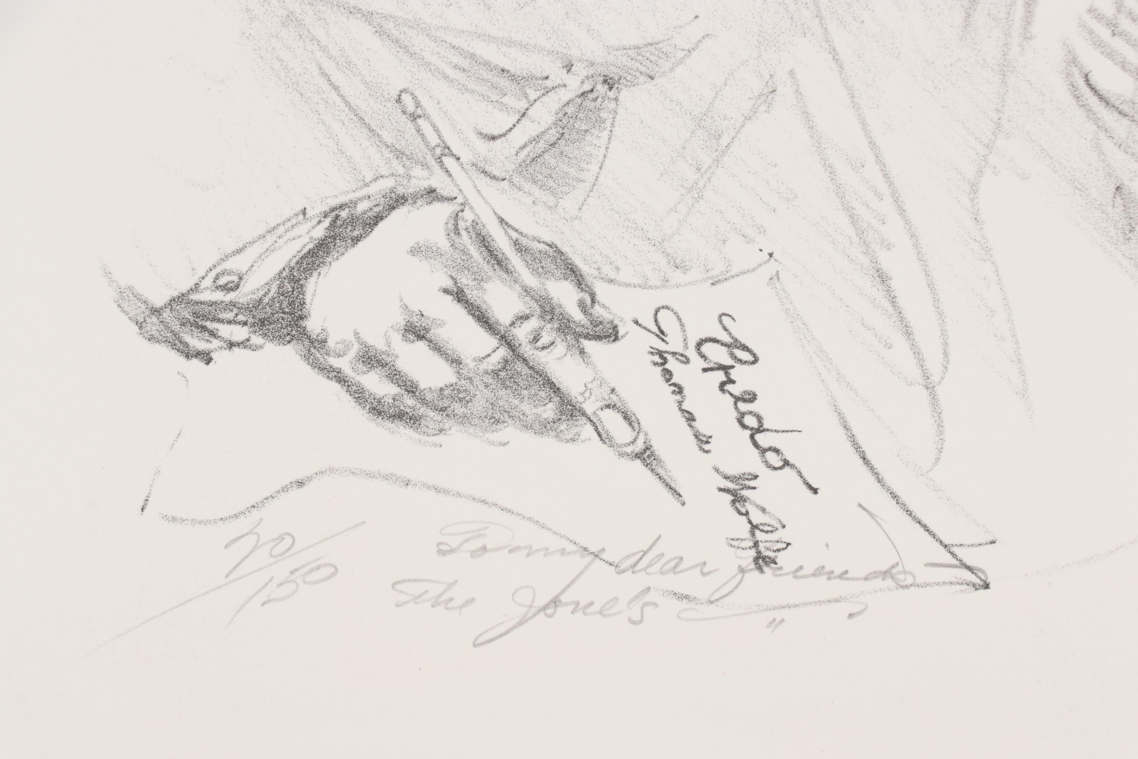 Frank Herbert Lithograph "Thomas Wolfe," 1981