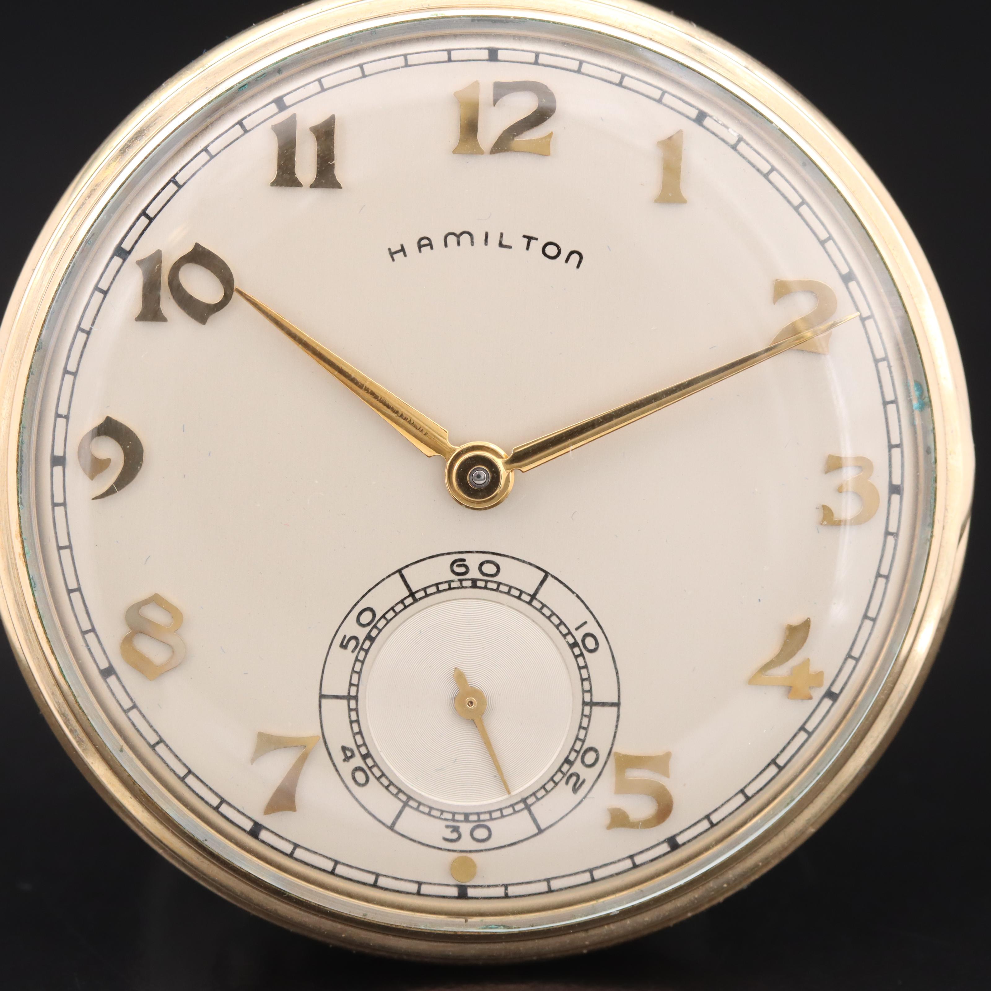 1952 Hamilton Gold-Filled Pocket Watch