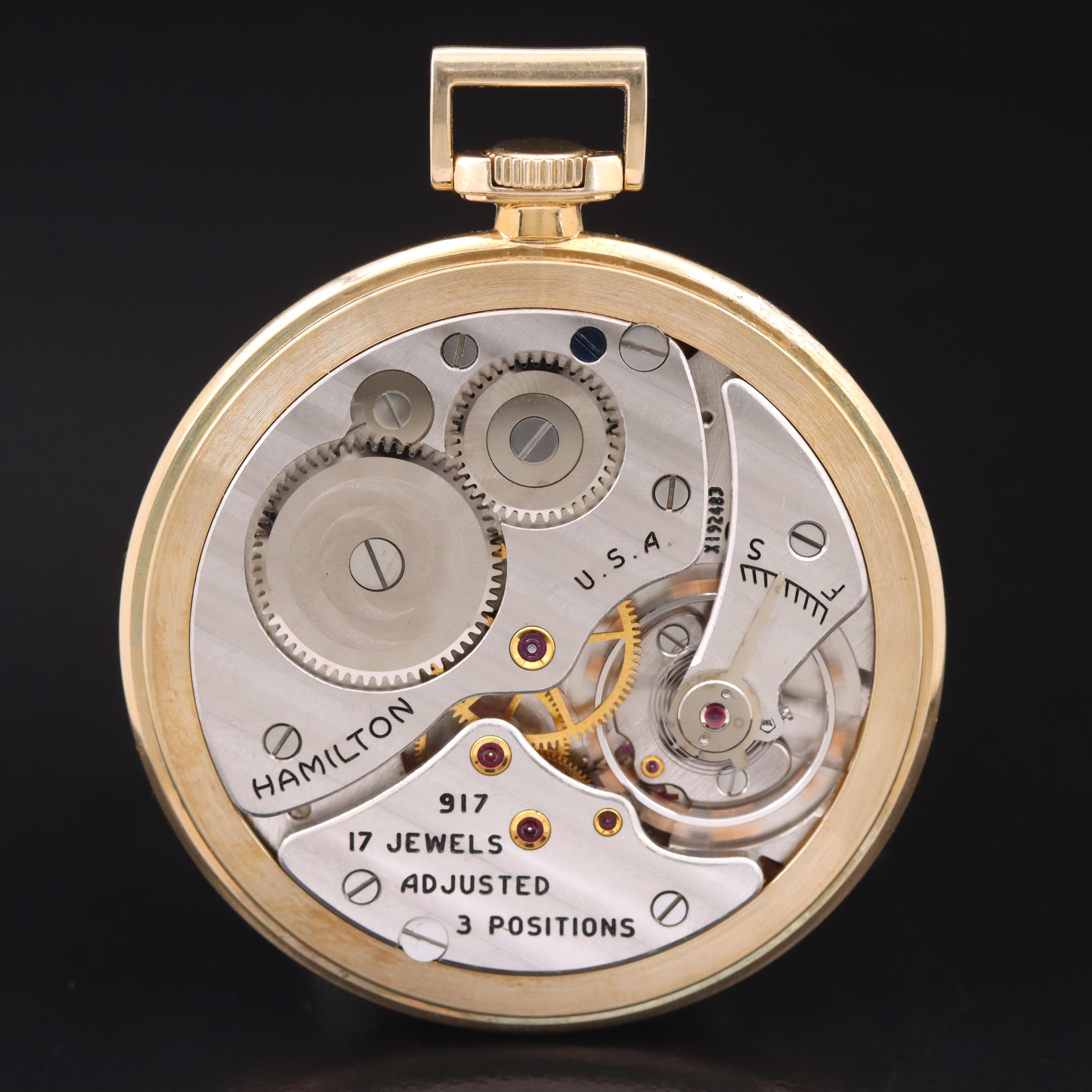 1952 Hamilton Gold-Filled Pocket Watch