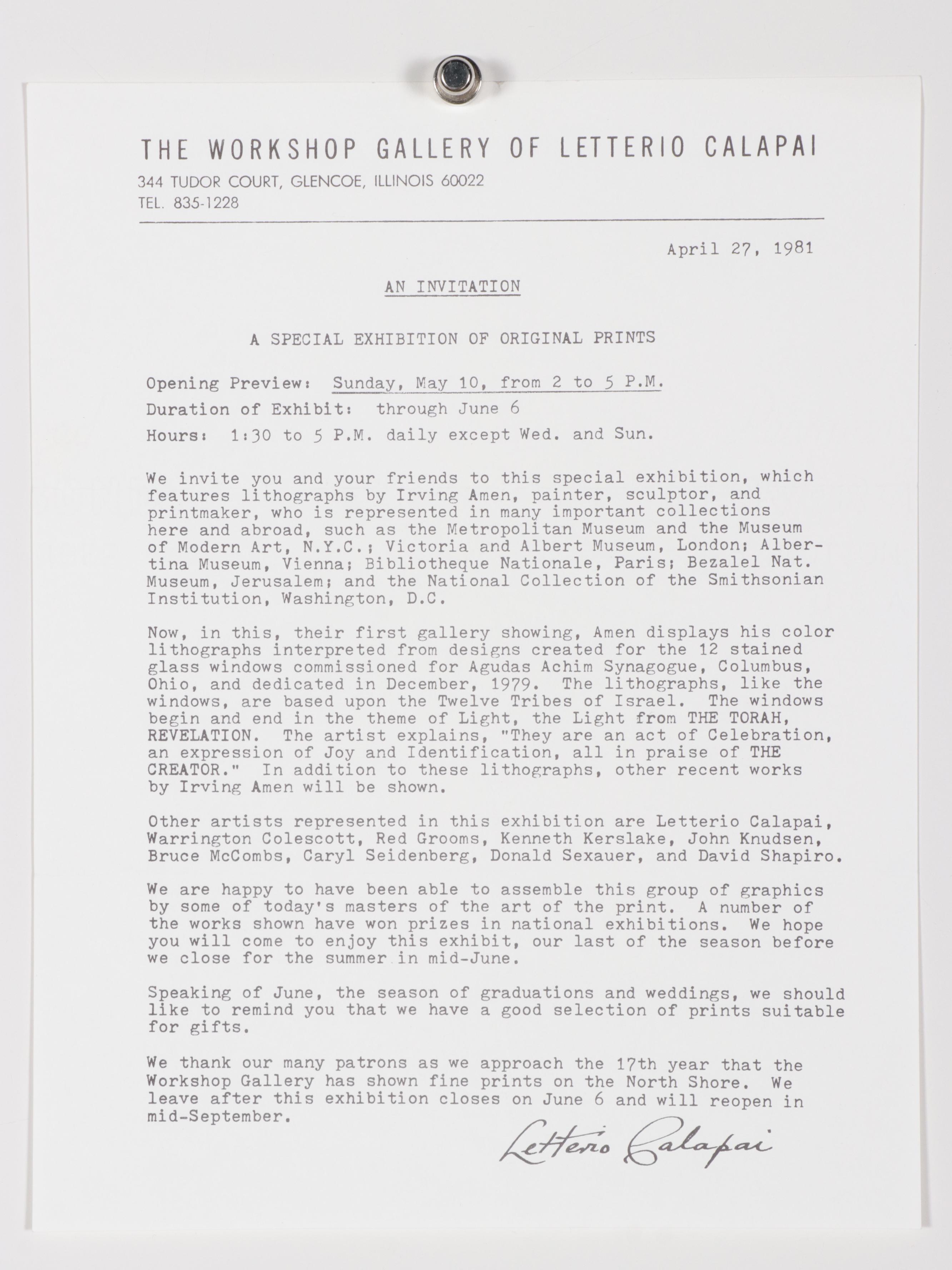 Linocut After Rockwell Kent "North Wind," 1978