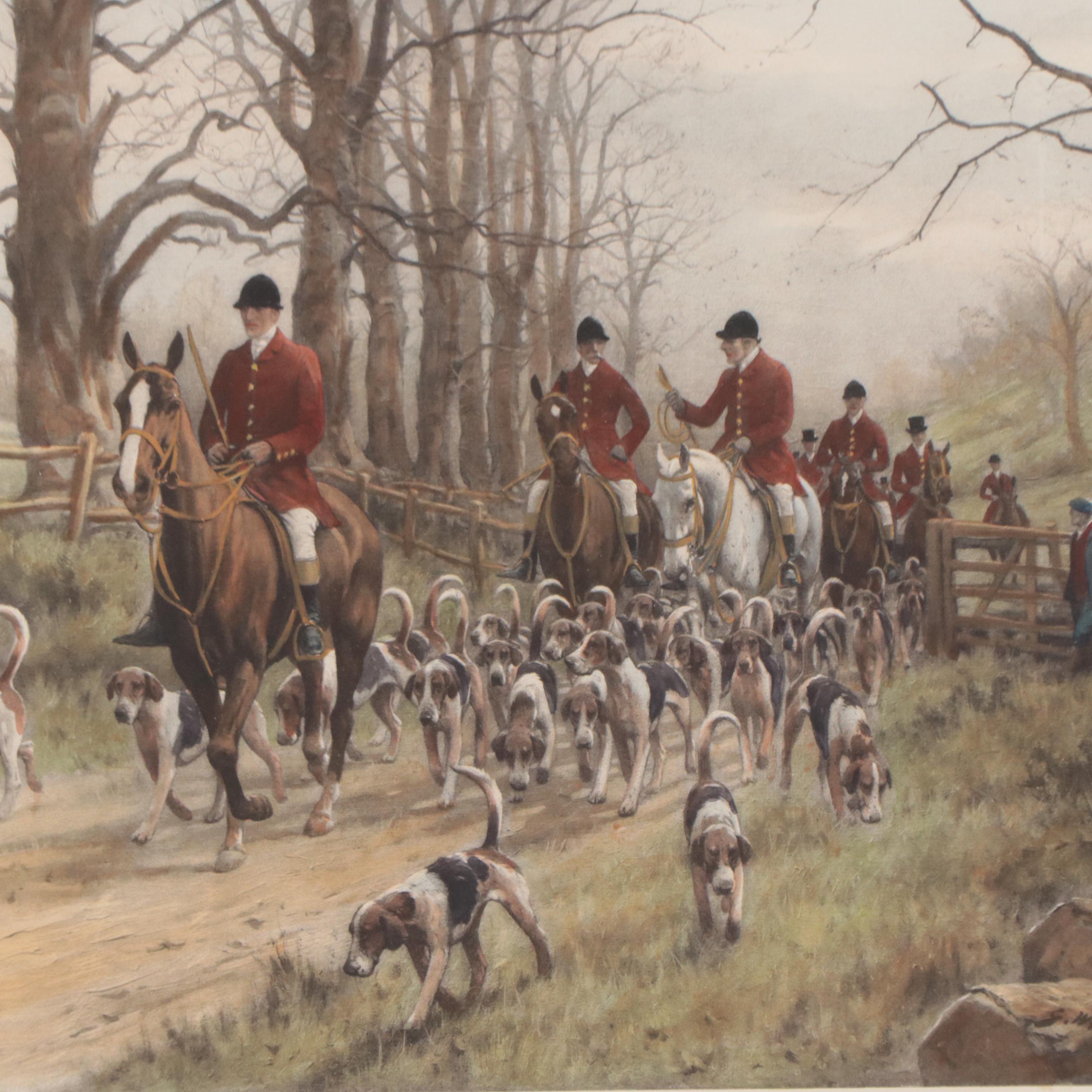 Hand-Colored Photogravure After George Wright "The Pink of Condition"