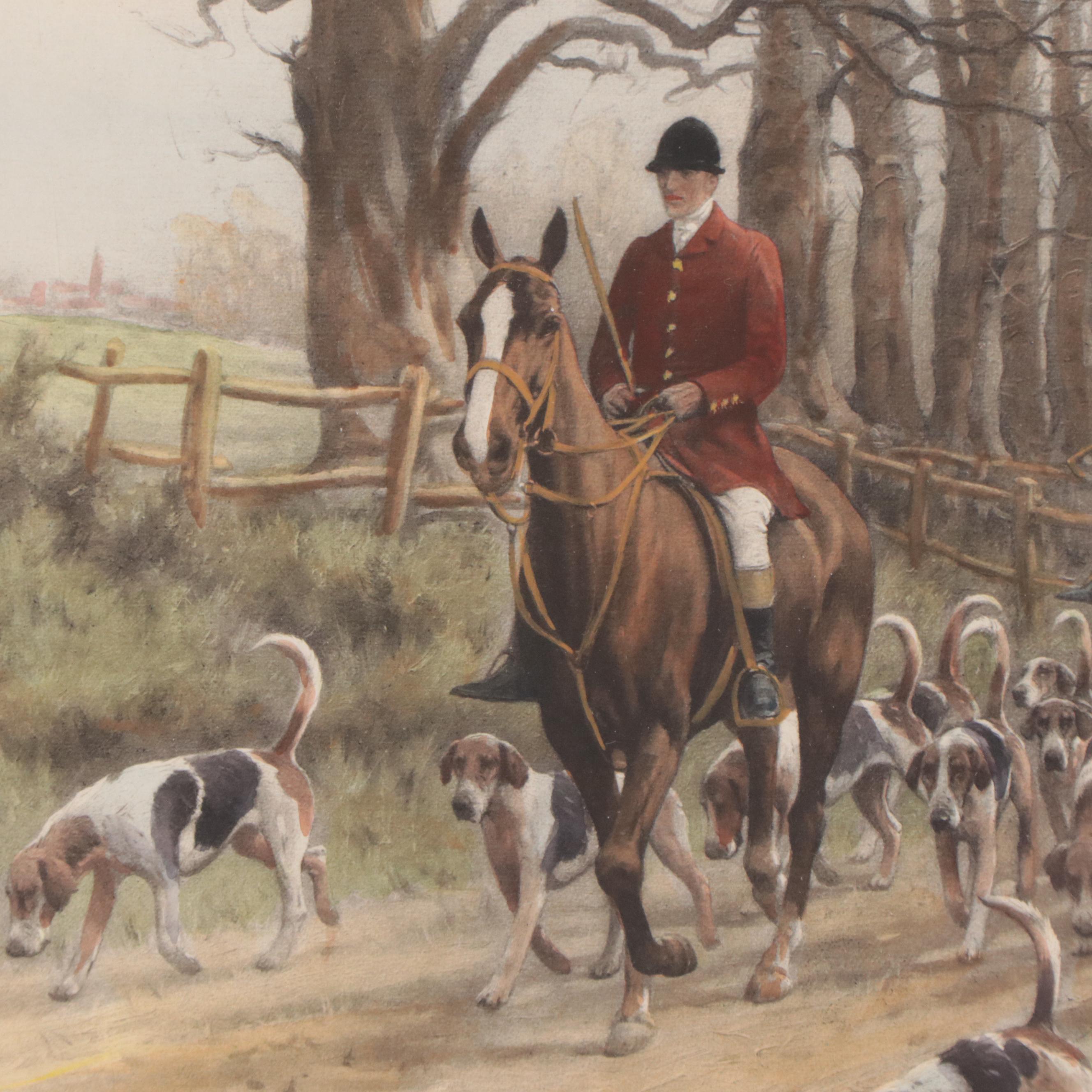 Hand-Colored Photogravure After George Wright "The Pink of Condition"