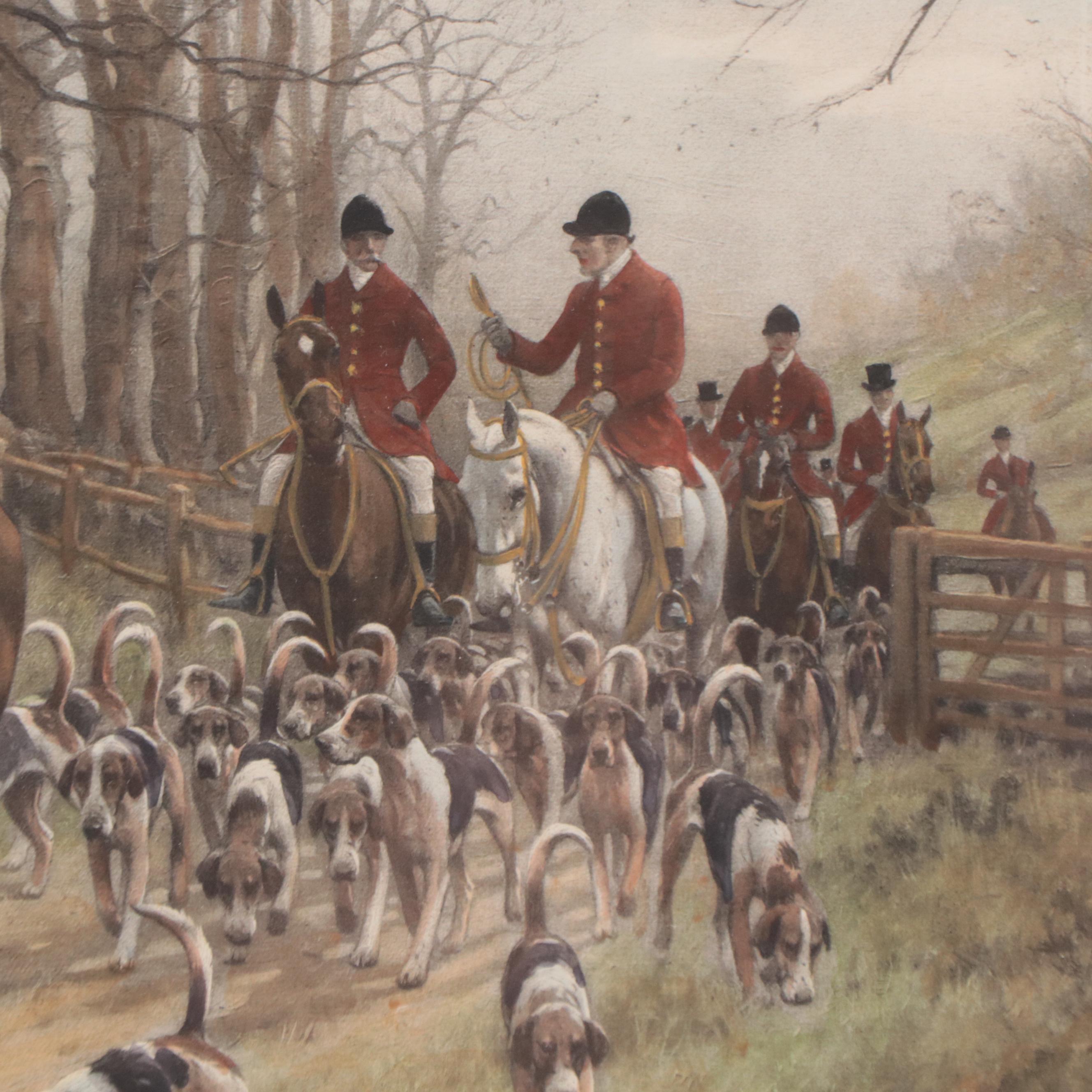 Hand-Colored Photogravure After George Wright "The Pink of Condition"