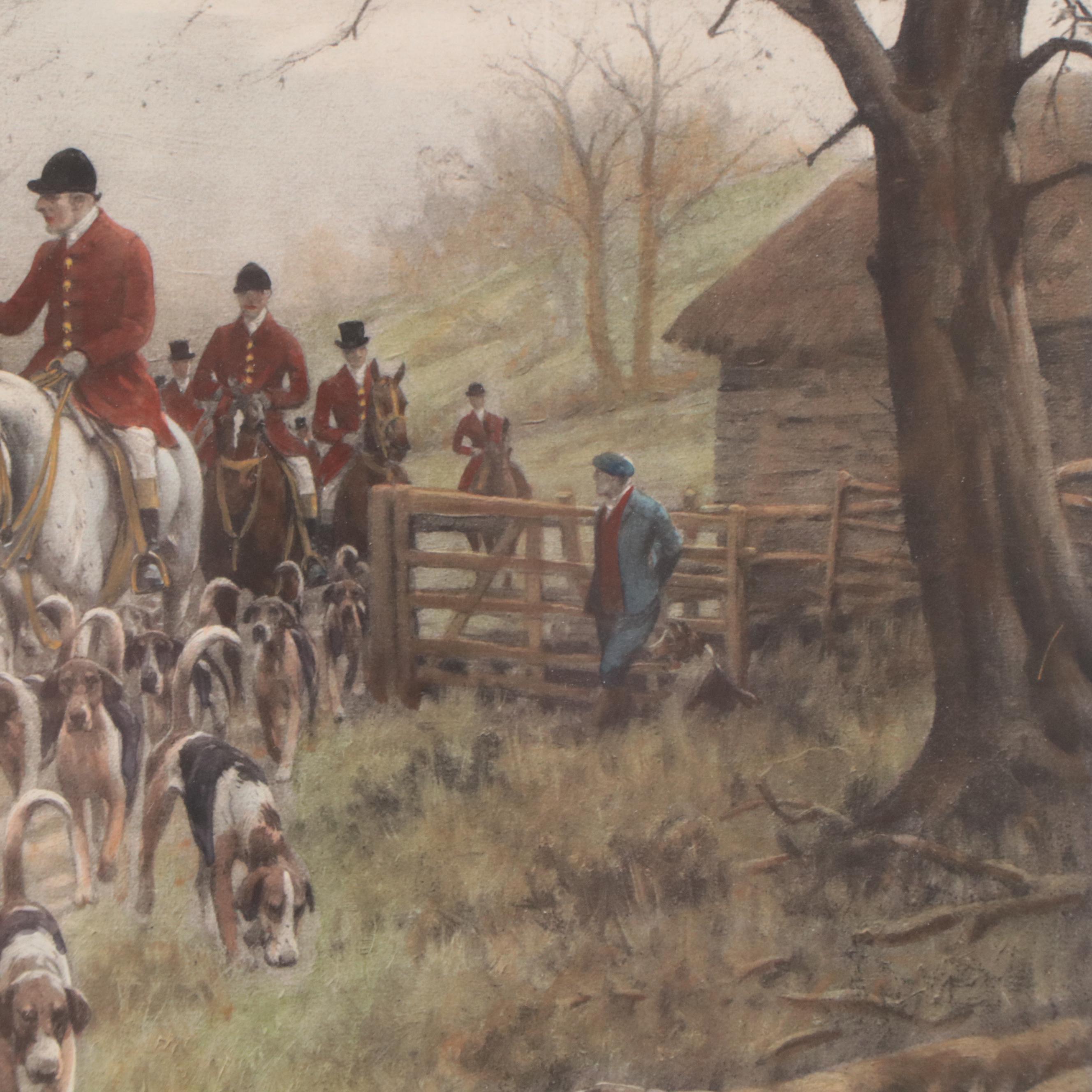 Hand-Colored Photogravure After George Wright "The Pink of Condition"