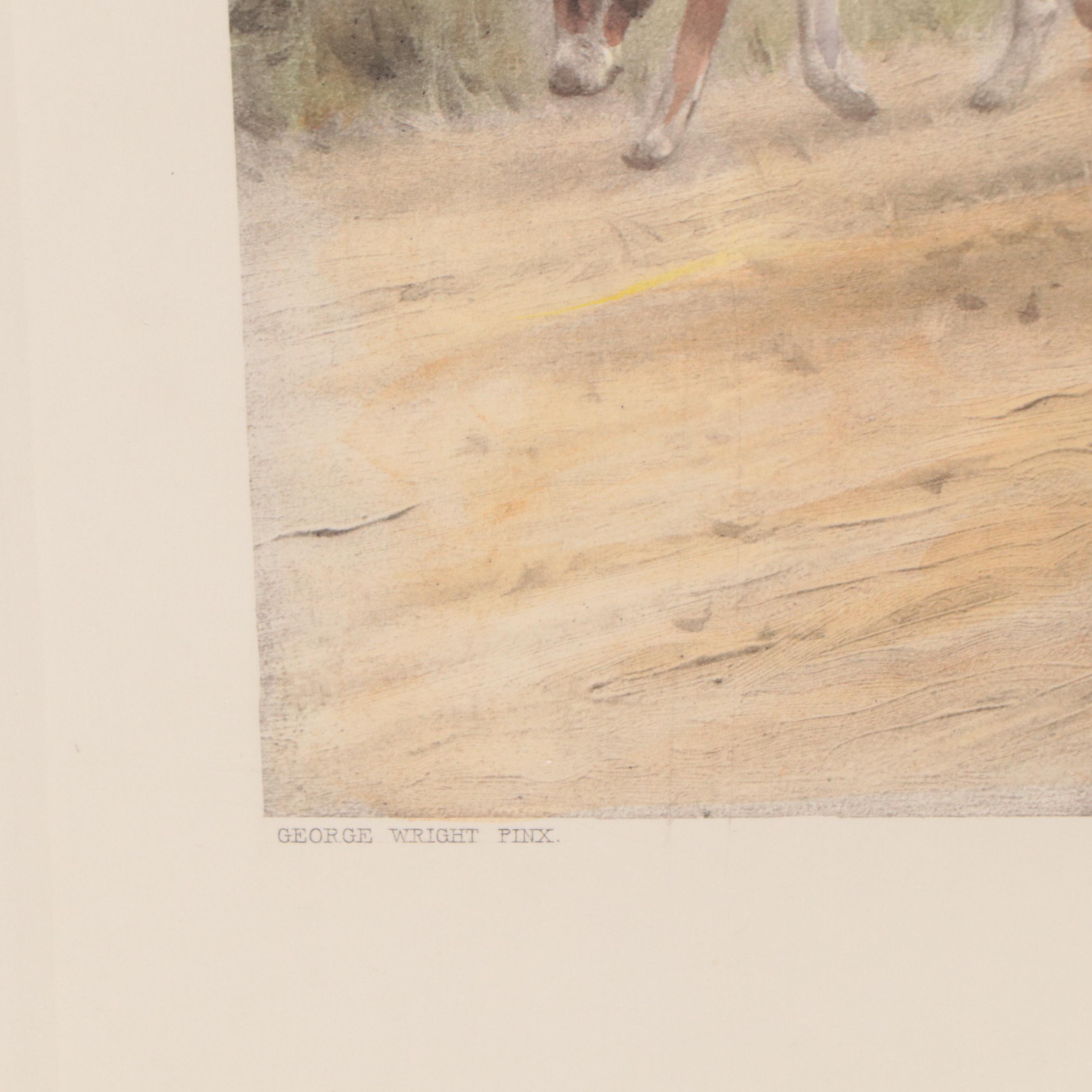 Hand-Colored Photogravure After George Wright "The Pink of Condition"