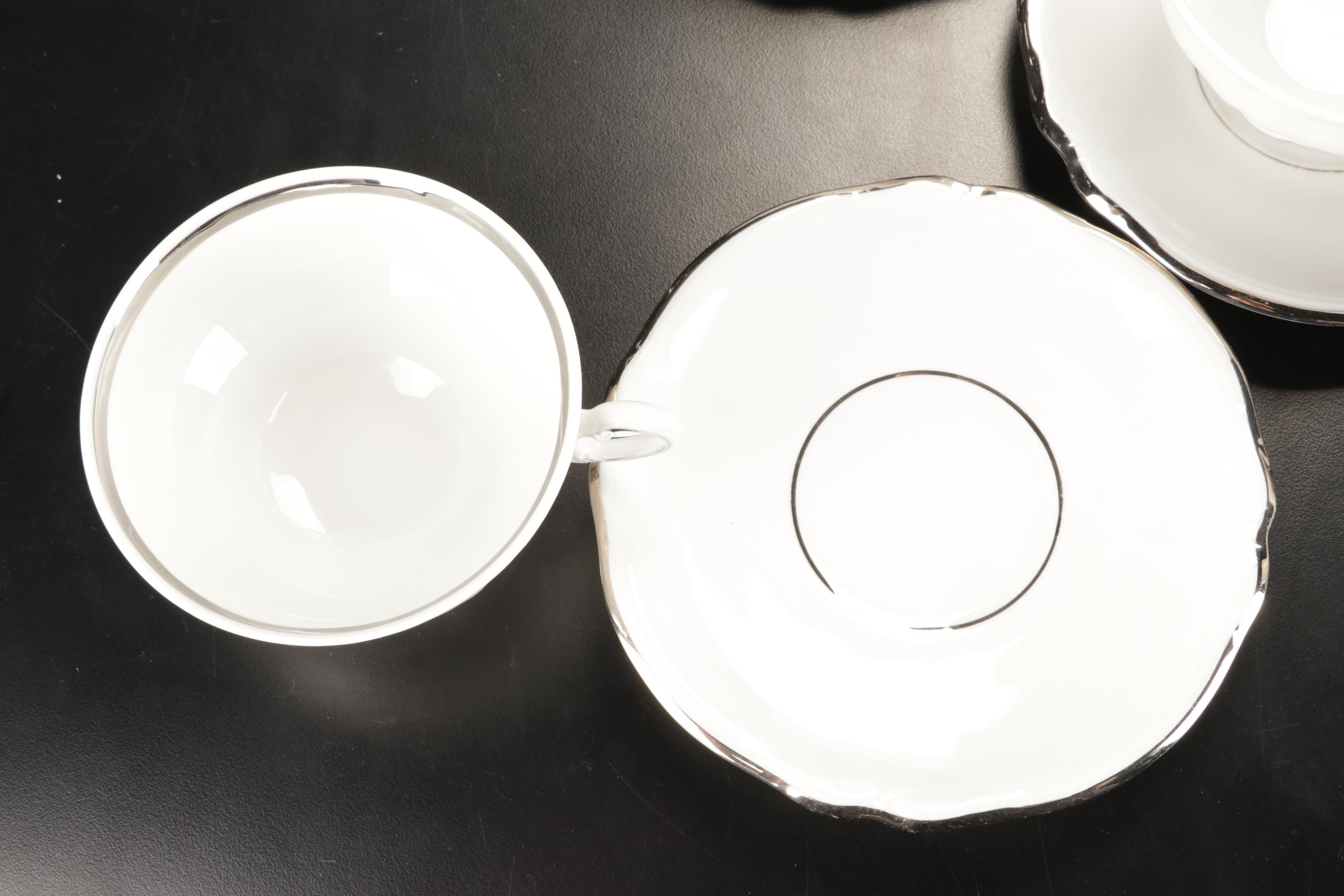 Hutschenreuther "Empress Platinum" Dinnerware, Early 20th Century