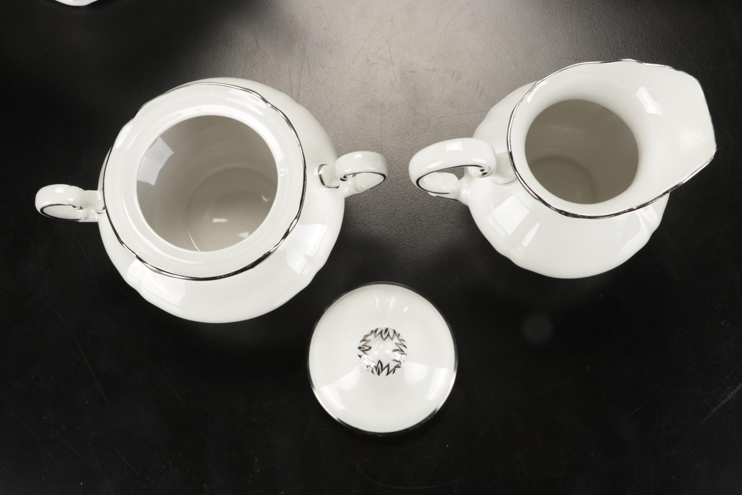 Hutschenreuther "Empress Platinum" Dinnerware, Early 20th Century