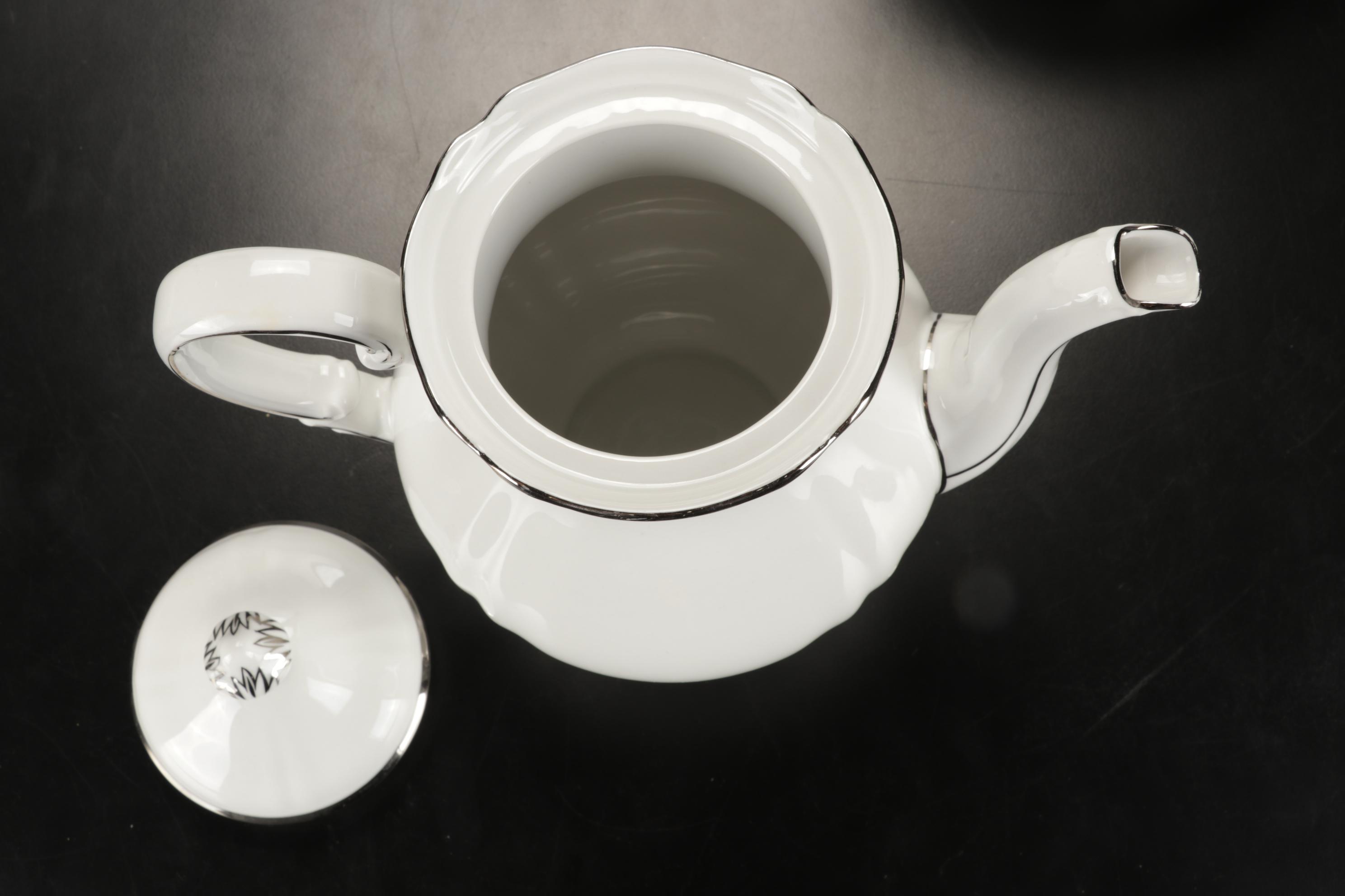 Hutschenreuther "Empress Platinum" Dinnerware, Early 20th Century