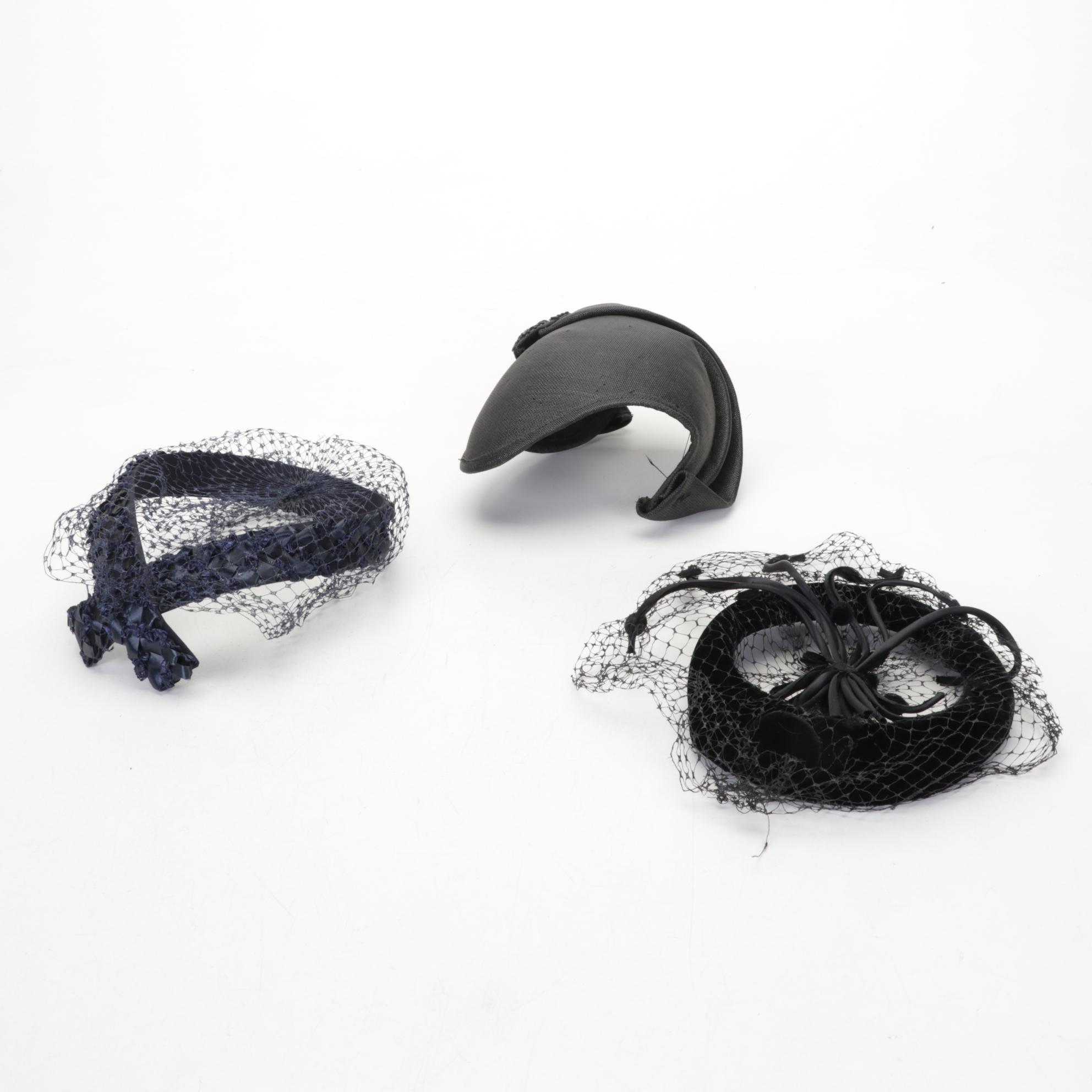 Floral, Fruit, and Embellished Casques, Fascinators, with Other Hats