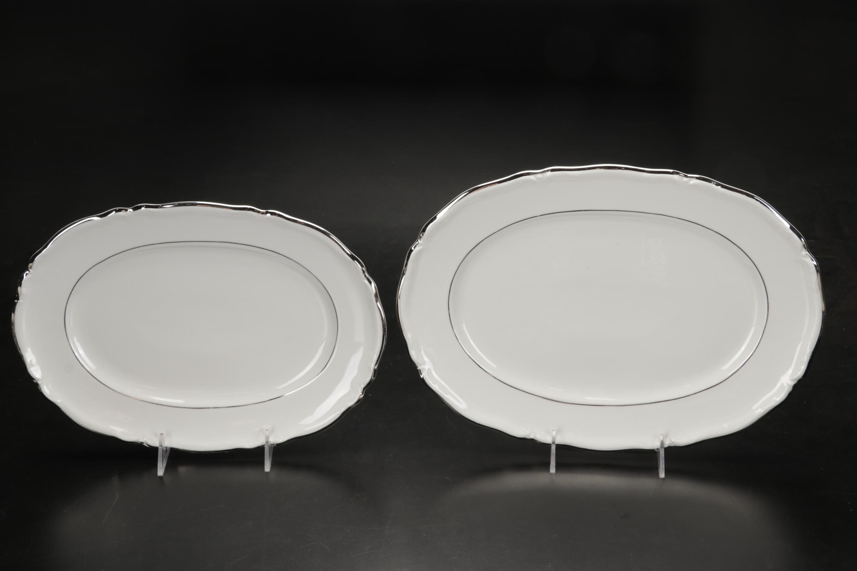 Hutschenreuther "Empress Platinum" Dinnerware, Early 20th Century