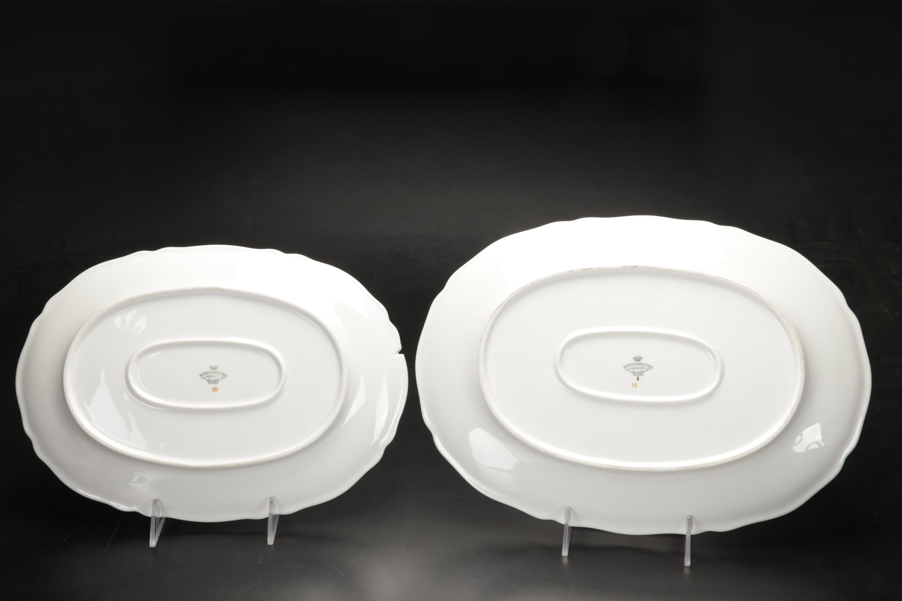 Hutschenreuther "Empress Platinum" Dinnerware, Early 20th Century