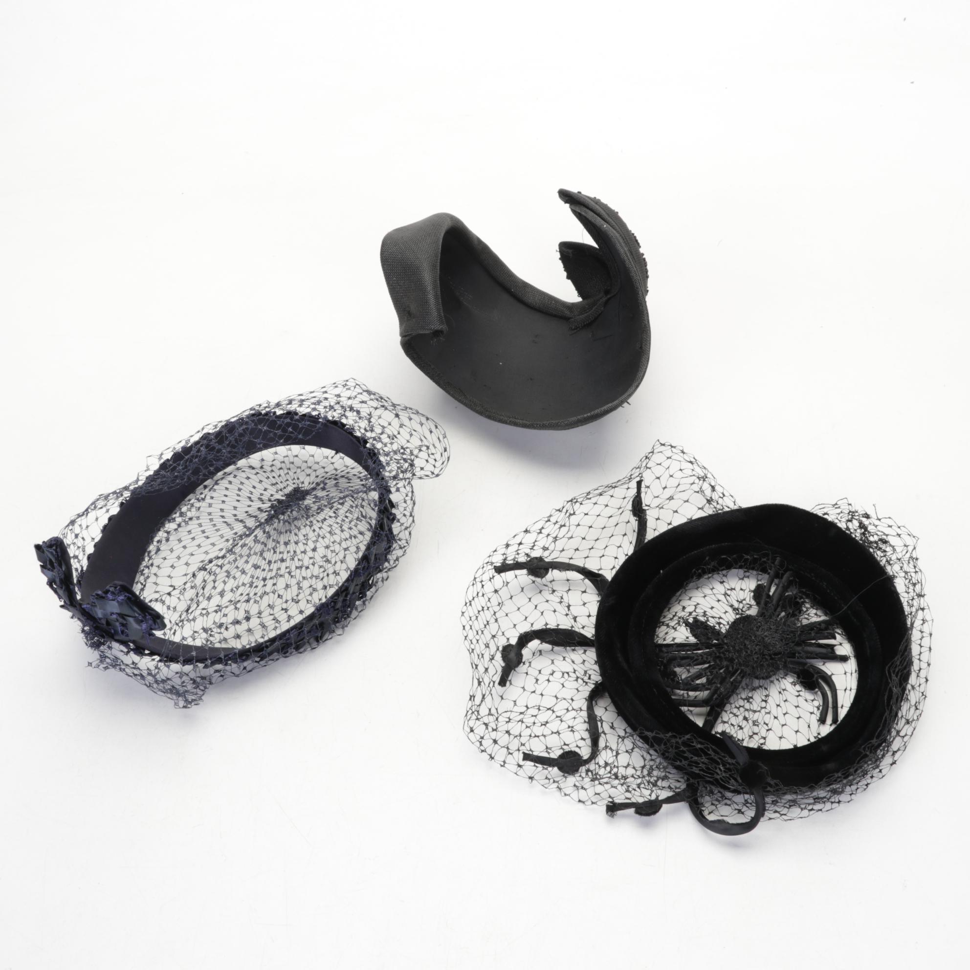 Floral, Fruit, and Embellished Casques, Fascinators, with Other Hats