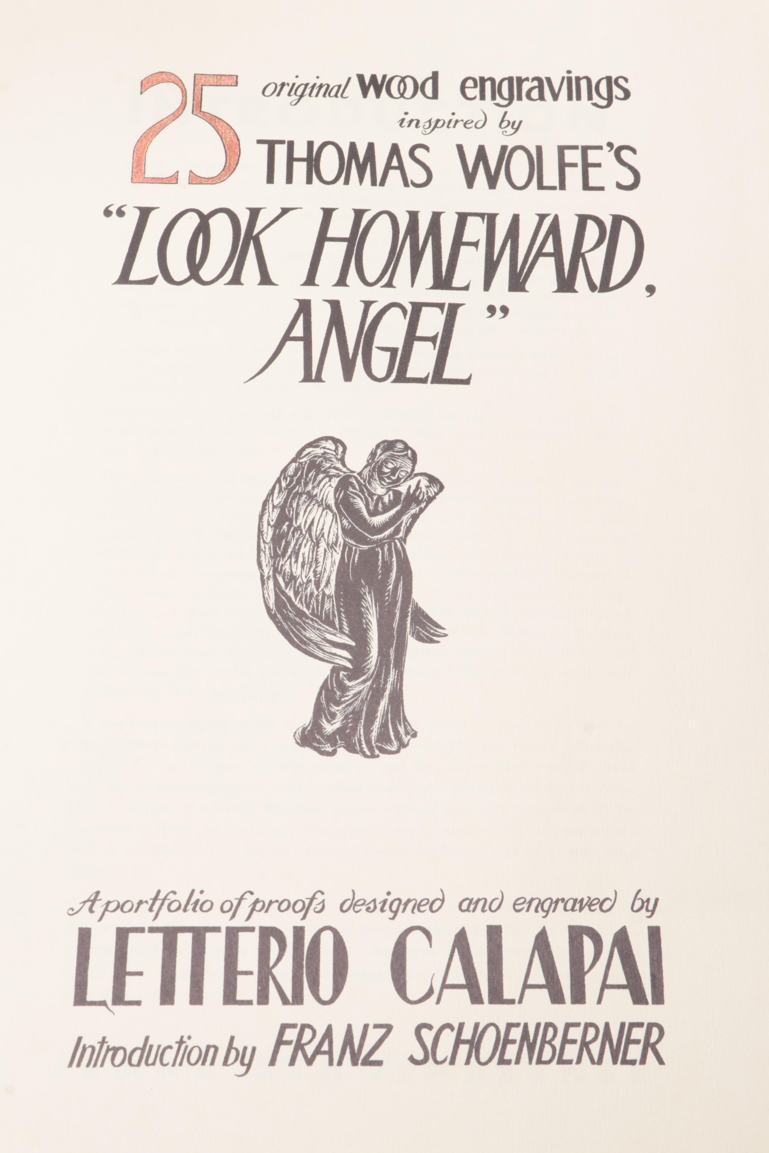 Letterio Calapai Wood Engravings After Thomas Wolfe "Look Homeward Angel"