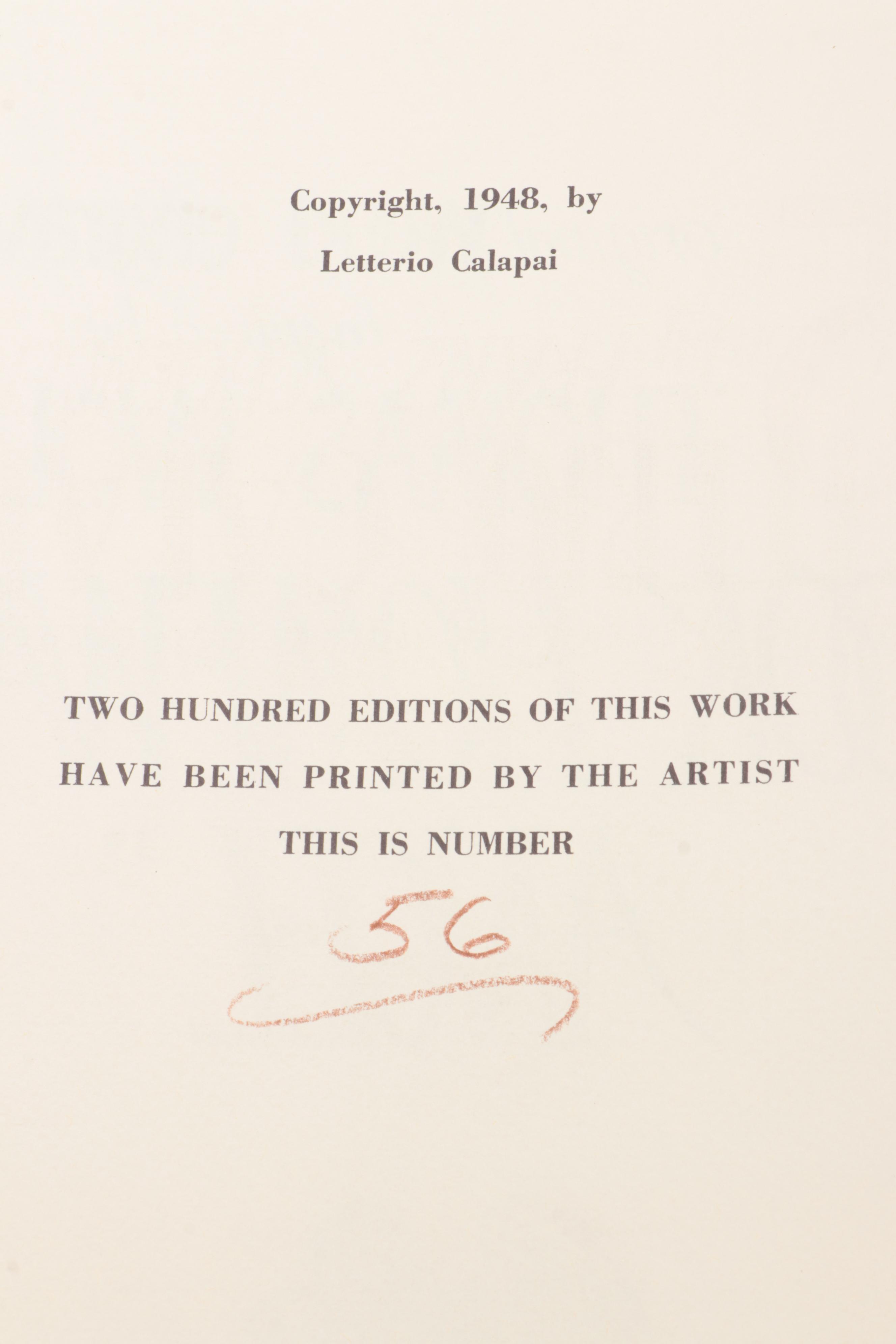 Letterio Calapai Wood Engravings After Thomas Wolfe "Look Homeward Angel"