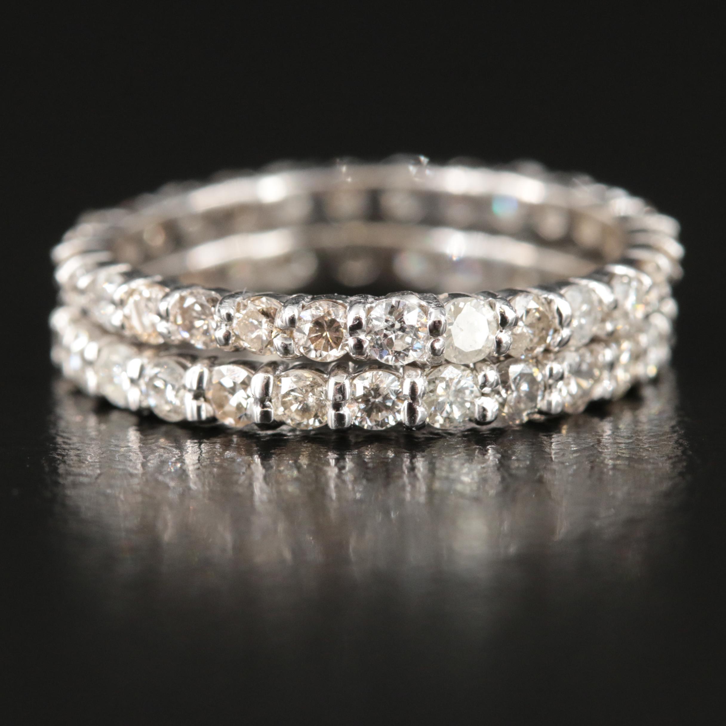 14K 2.00 CTW Diamond Eternity Bands