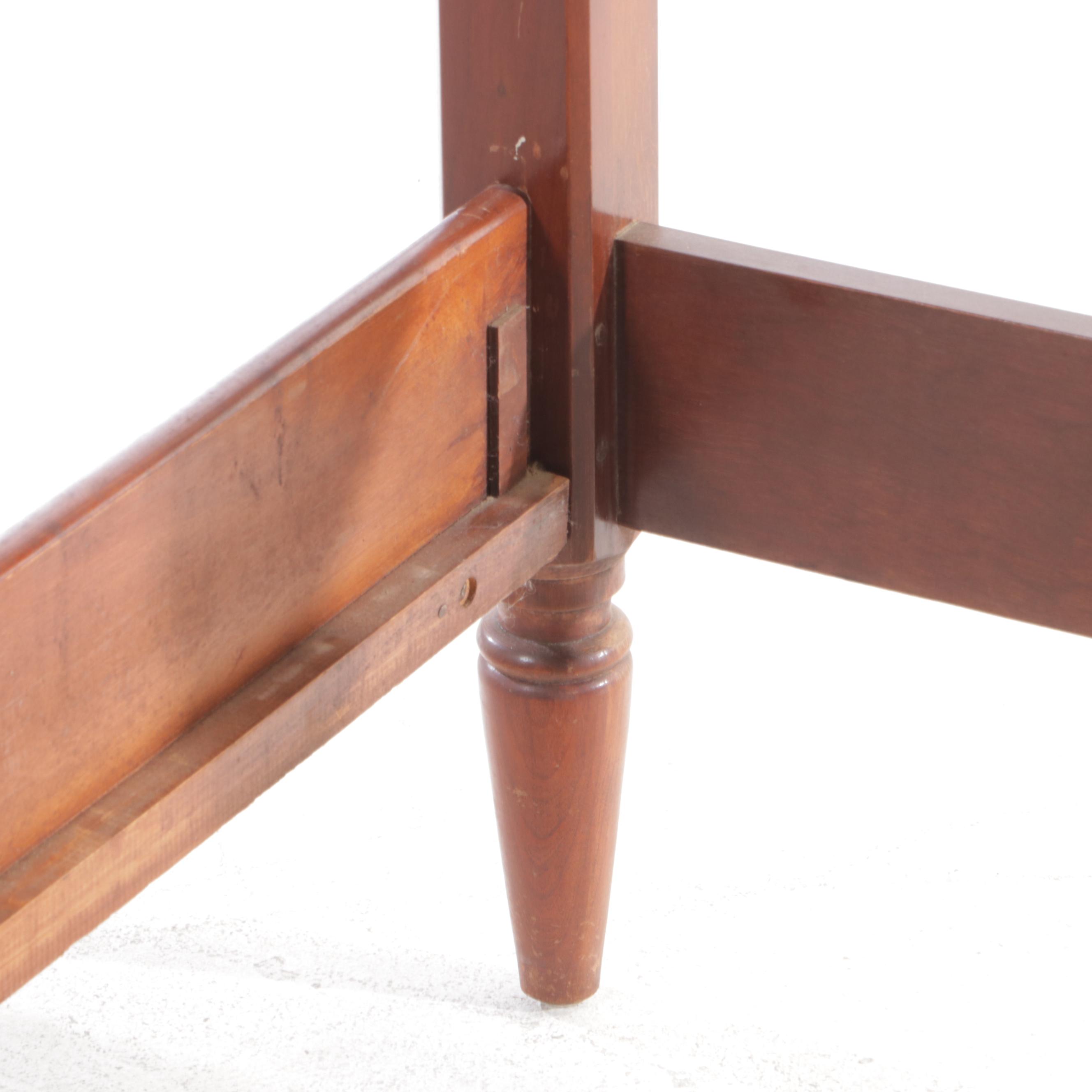 Federal Style Twin Size Four Poster Bed Frame